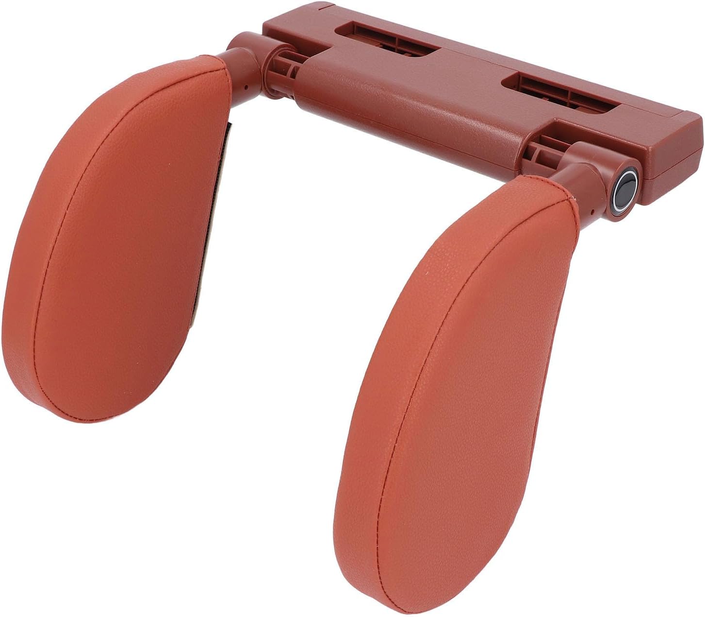 Adjustable Car Headrest Pillow for Kids and Adults - Brown
