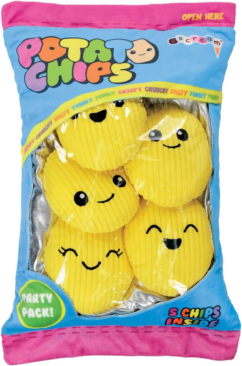 iscream Play with Your Food Potato Chip Fleece Pillow Set