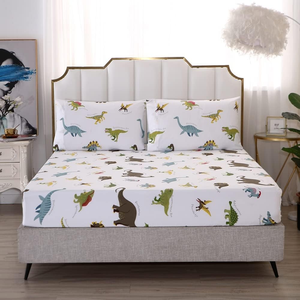 MAG Dinosaur Sheet Set Twin Size Microfiber