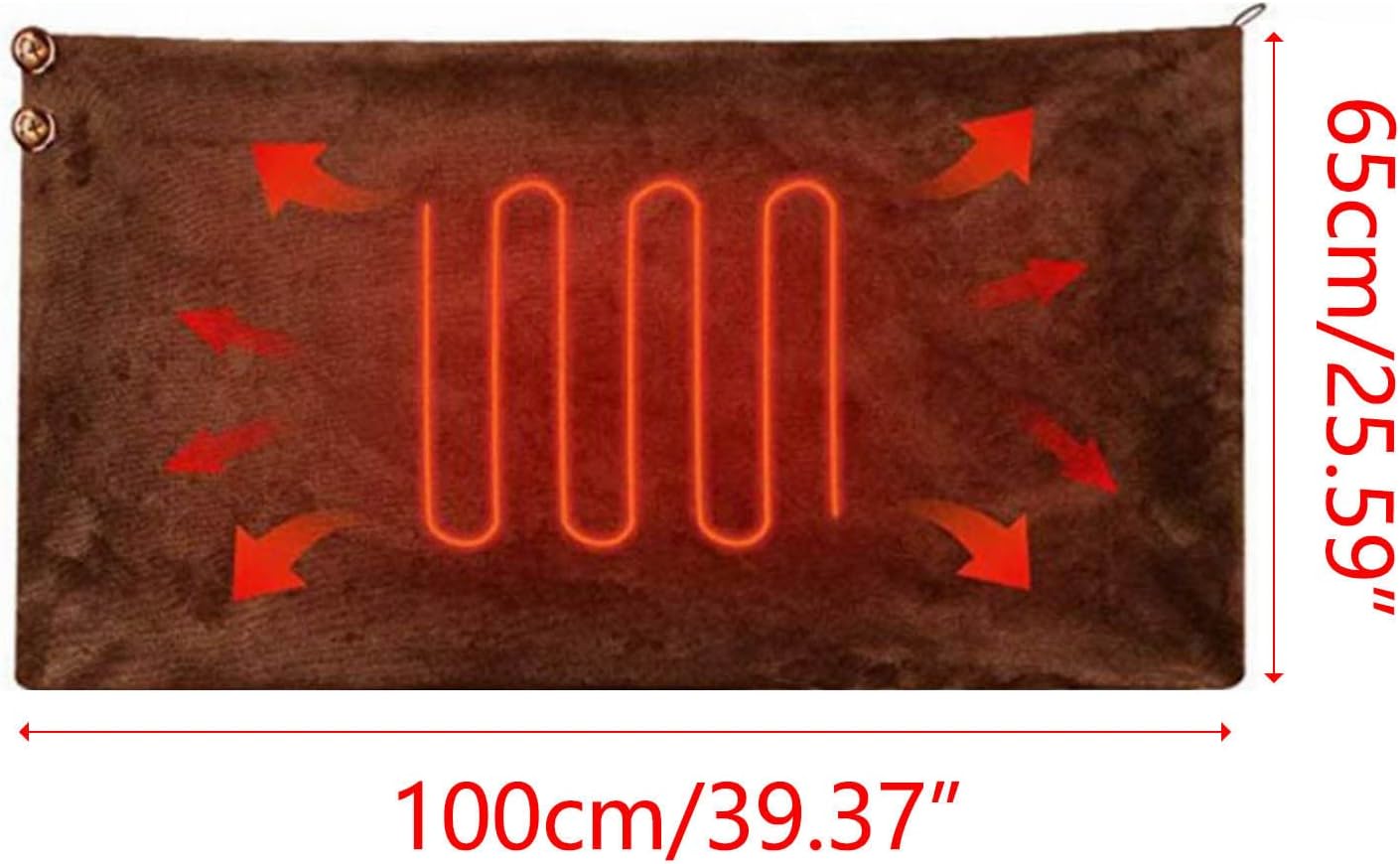 Lovskoo Soft USB Heated Blanket for Home Office Travel