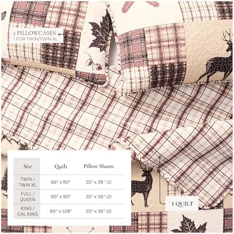 Great Bay Home Redwood Quilt Set Twin Size