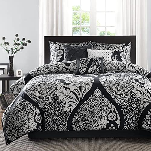 Madison Park Vienna Comforter Set - 7 Piece Black