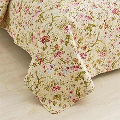MERRY HOME Quilt Set - 3-Piece Boho Reversible Bedding Set King