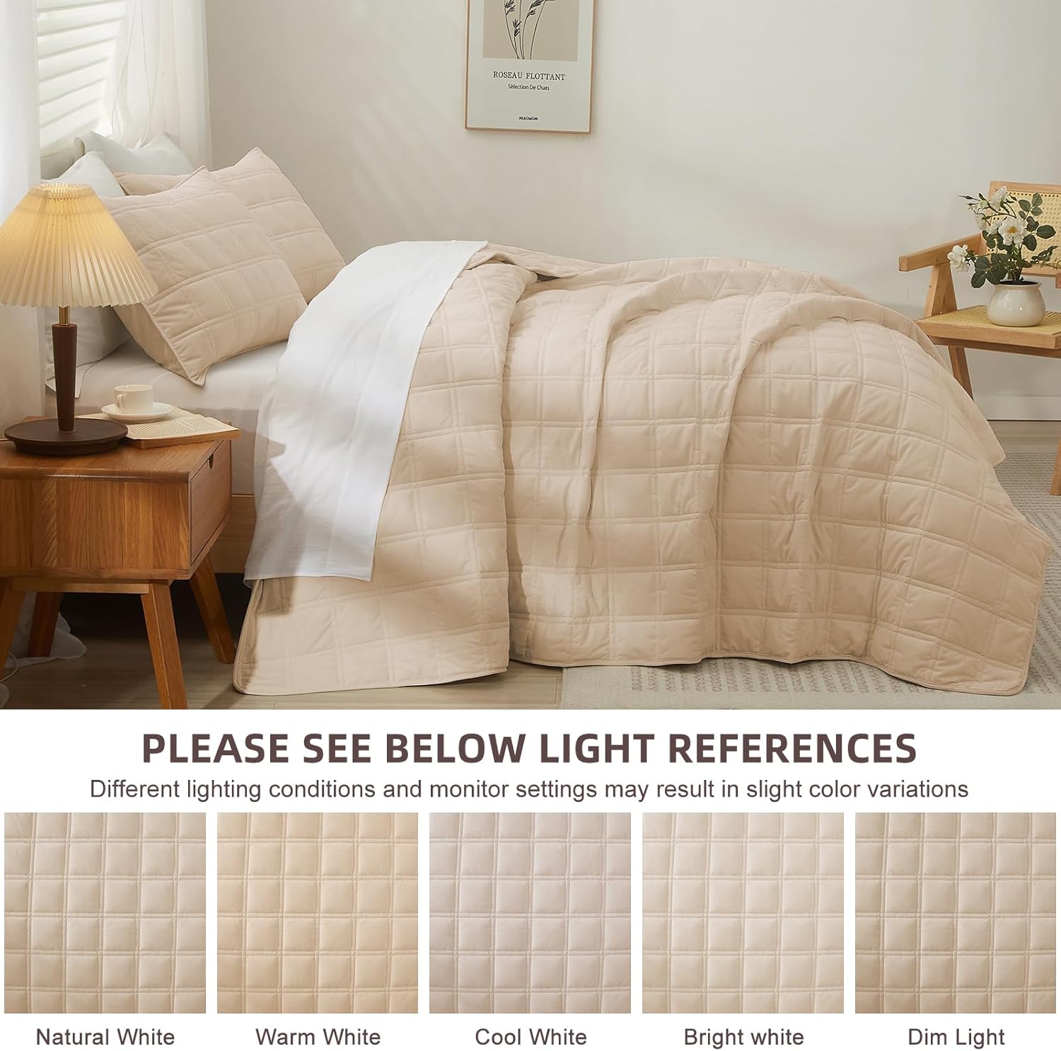 Wondnuga Velvet Quilt Set 3 Pieces Full Queen