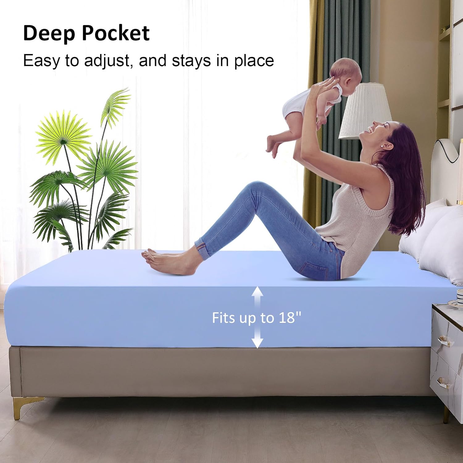 Ohano Waterproof Mattress Protector Queen Size