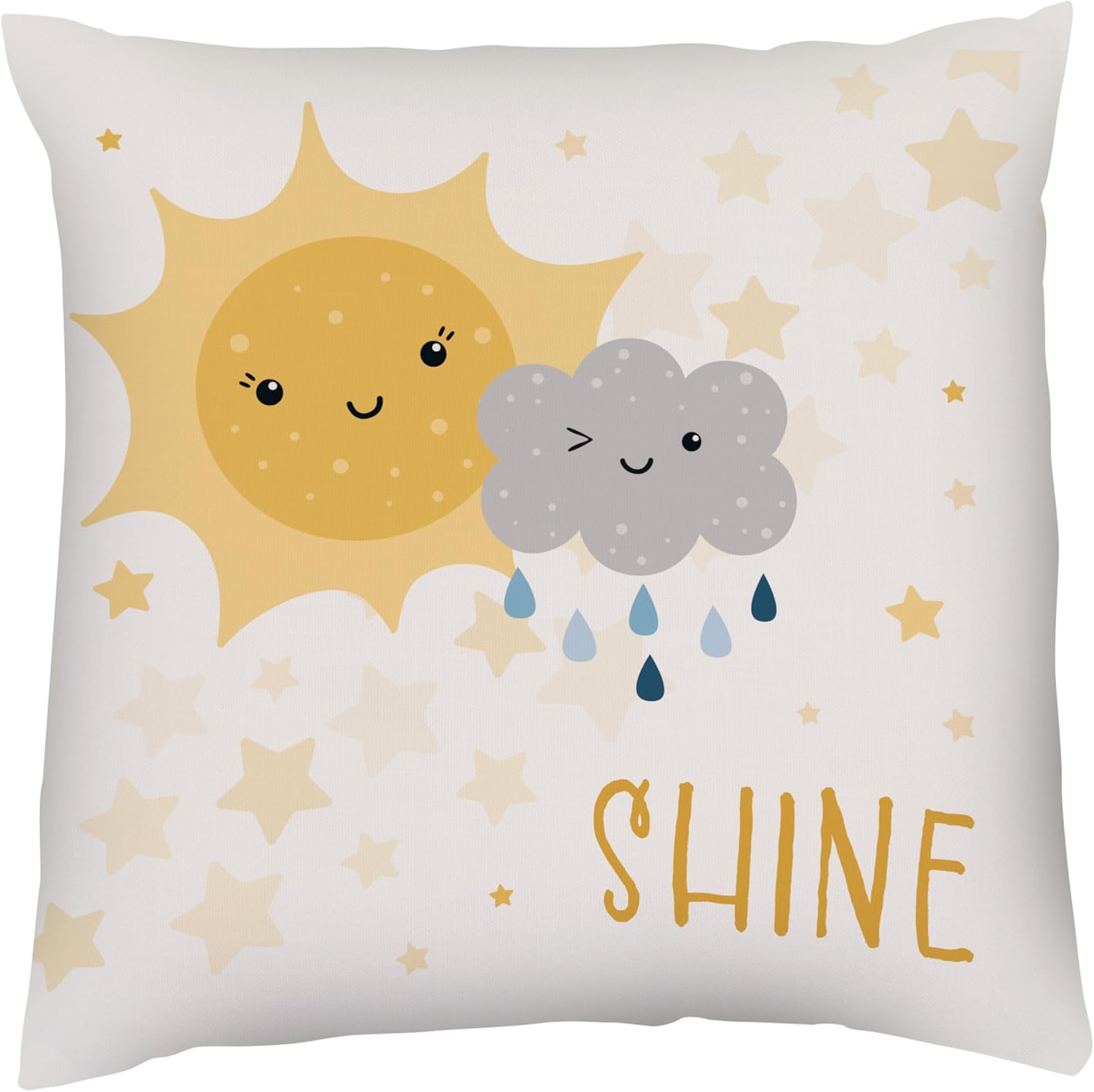Kids Weather Throw Pillow - 16 x 16 Double-Sided