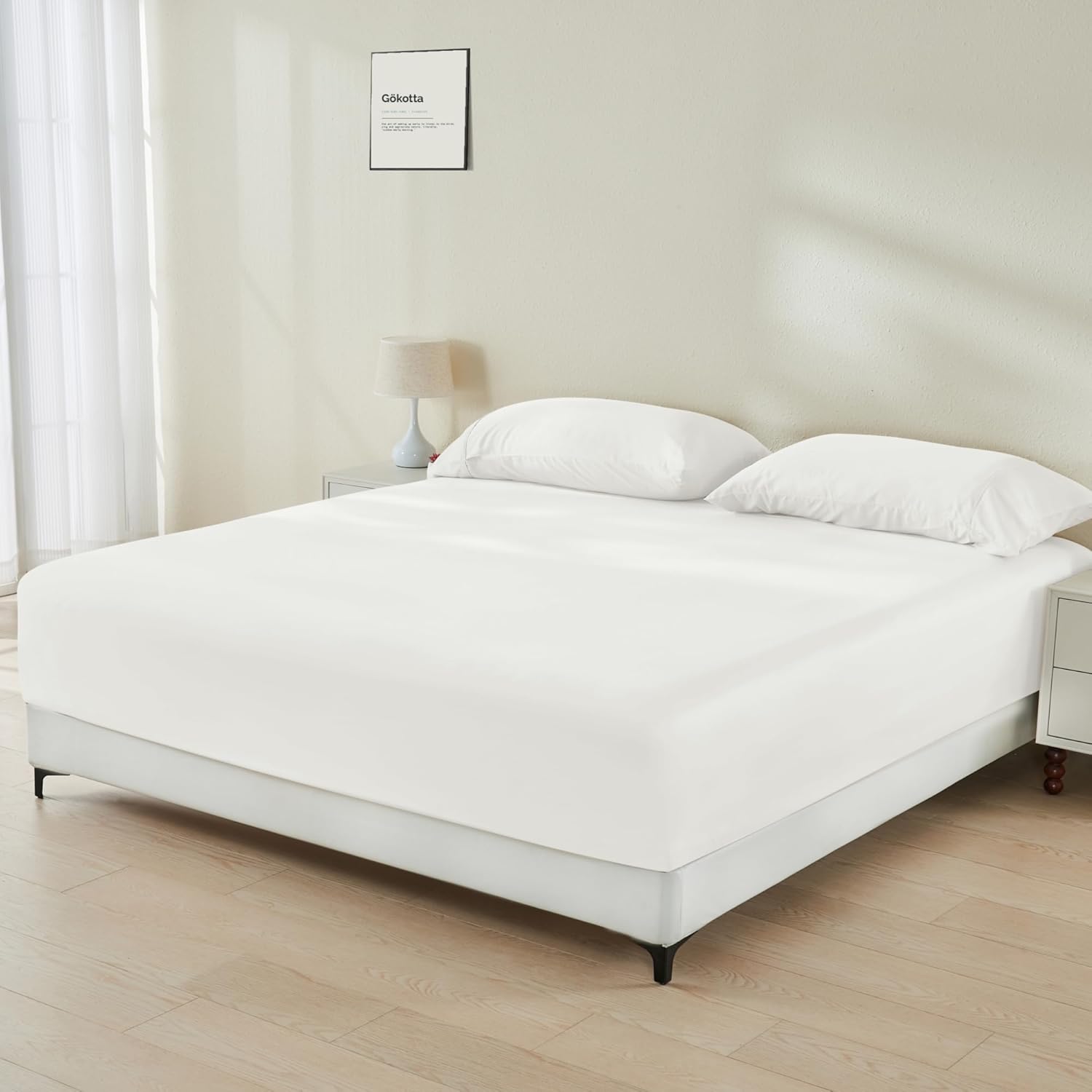 Gokotta Bamboo Rayon Fitted Sheet Set - California King Size