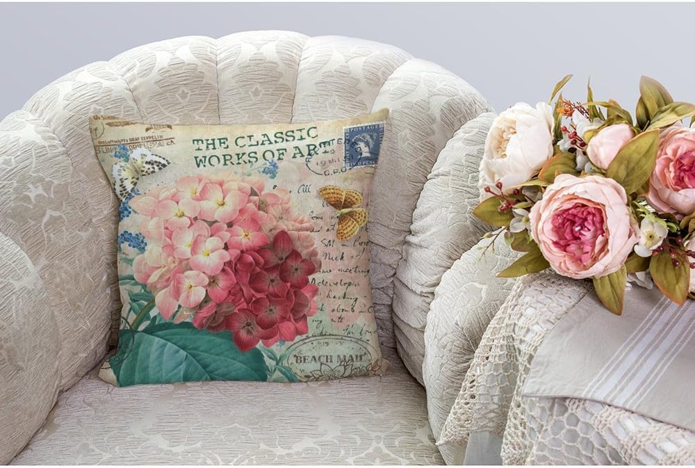 HGOD DESIGNS Ixora Flower Throw Pillow Cover 1