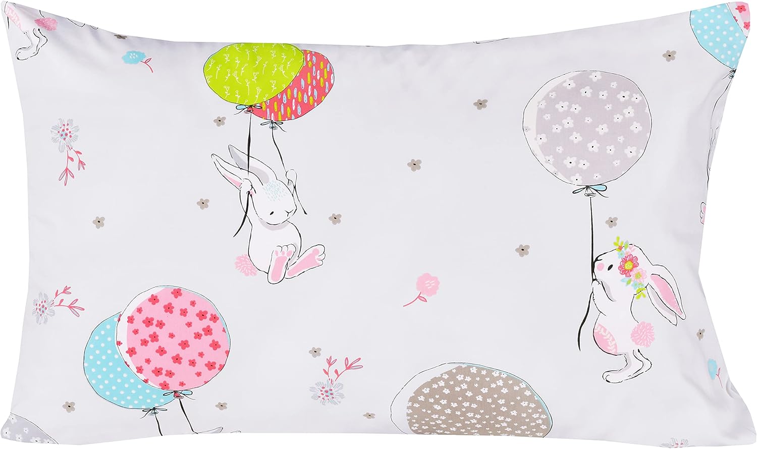 Cute Cartoon Rabbit Bunny 3-Piece Kids Bedding Set