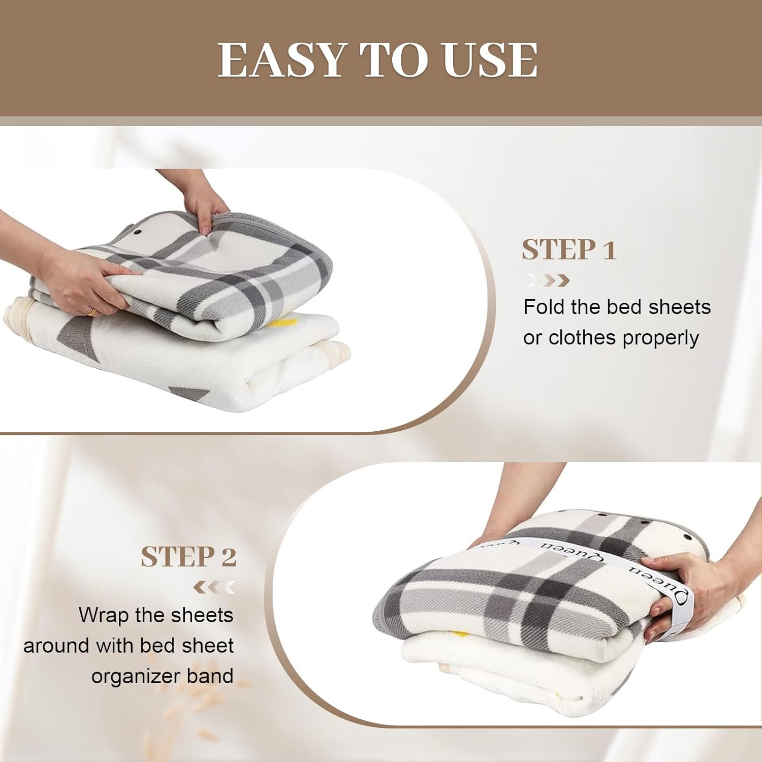 Meatykui 20 Piece Bed Sheet Organizer Bands for King Queen Full Twin