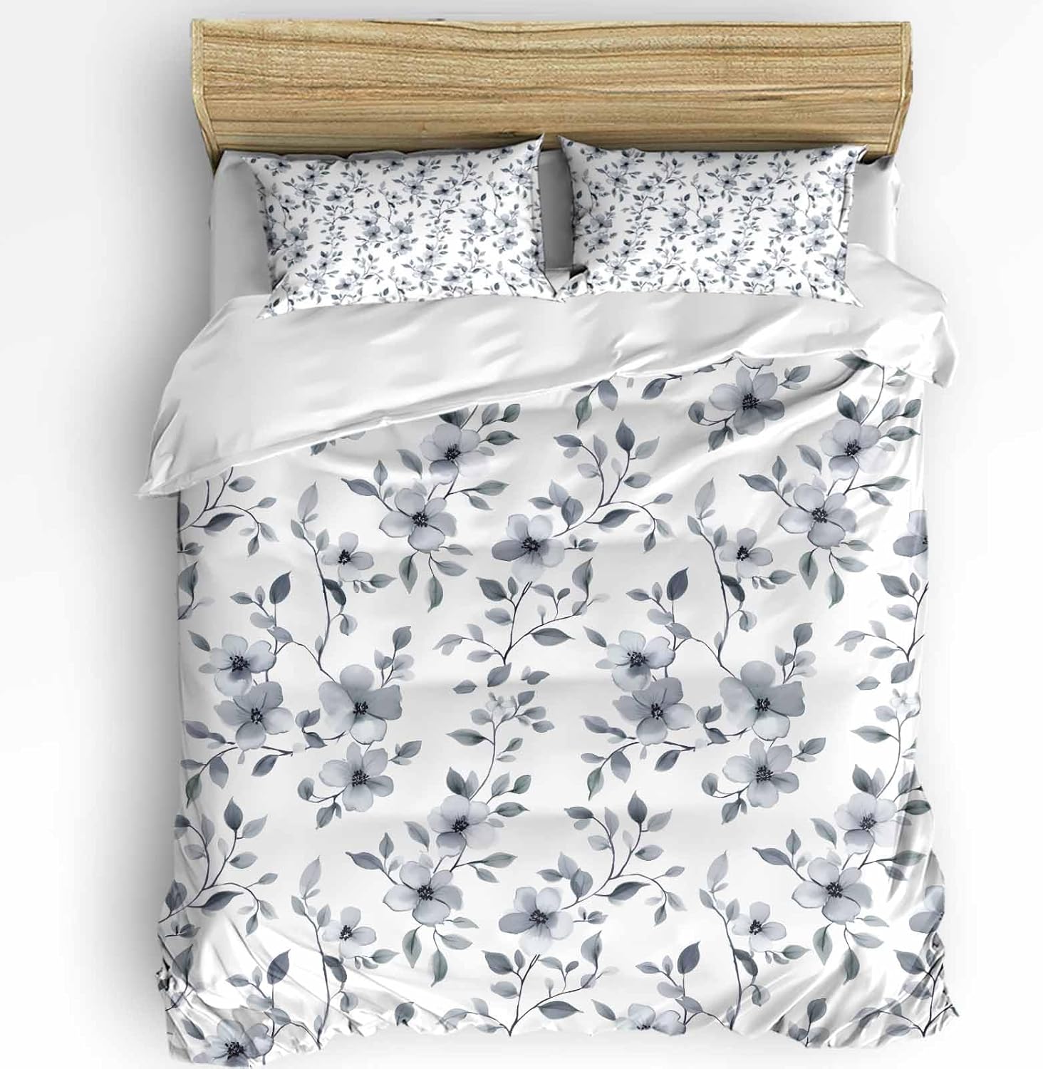 Boanket 3-Piece Queen Size Duvet Cover Set with Zipper