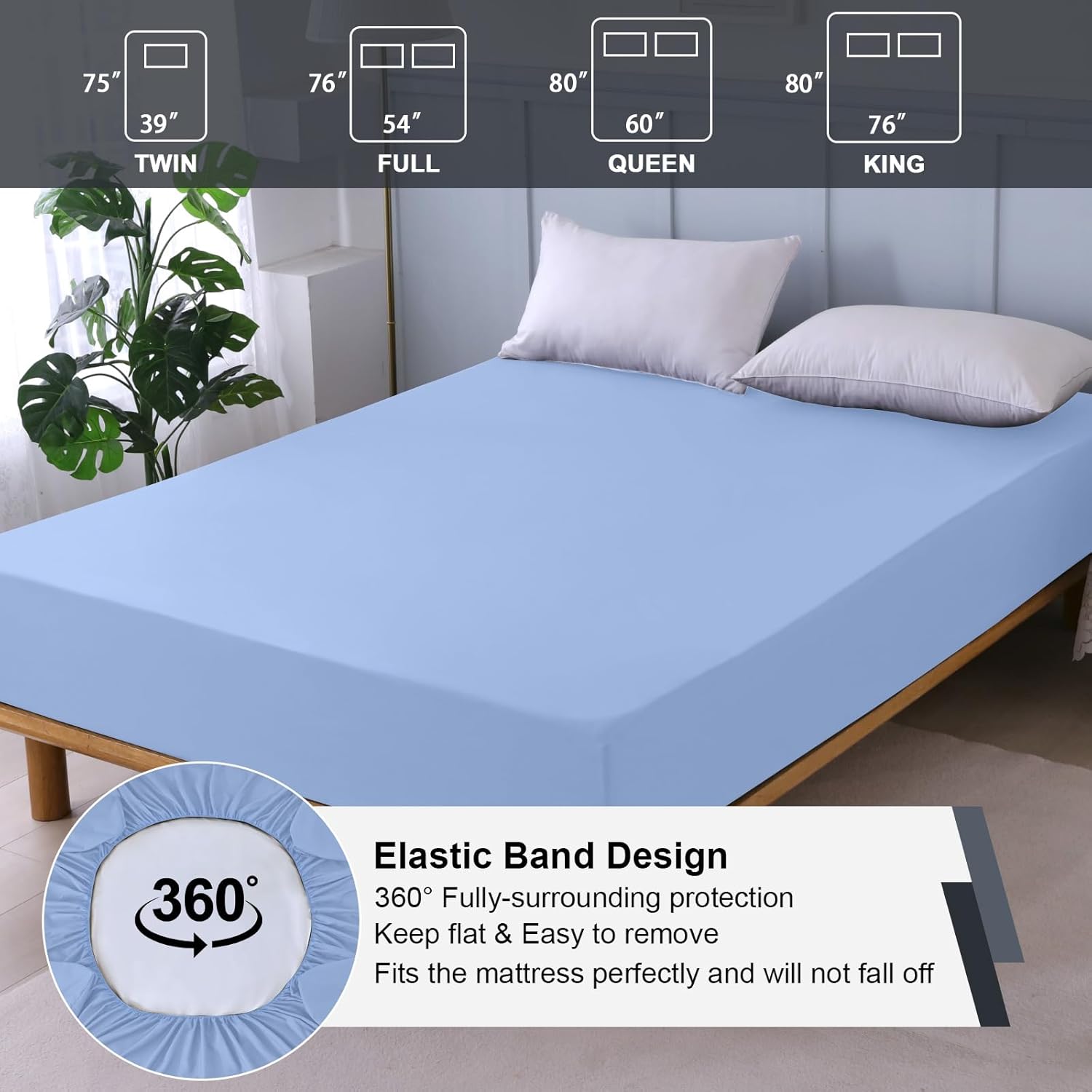 Ohano Waterproof Mattress Protector Queen Size
