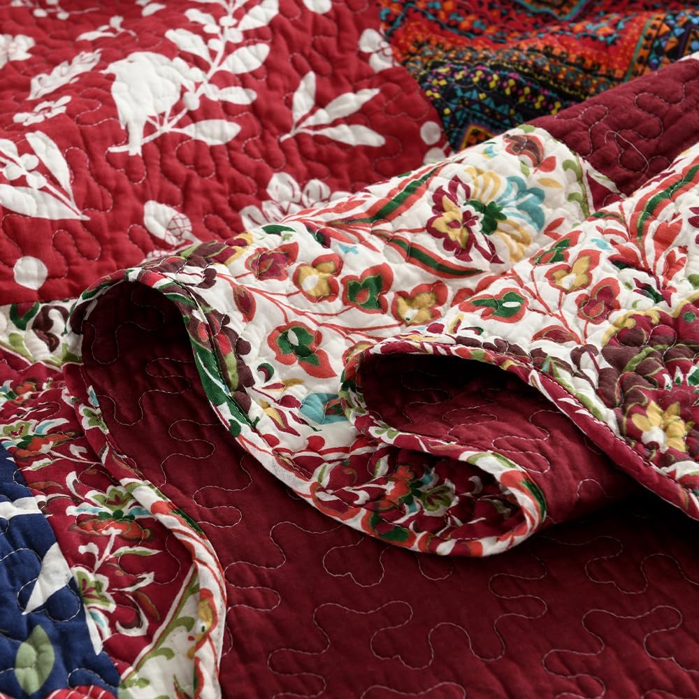 ENASAL Cotton Reversible Quilt Set King Size