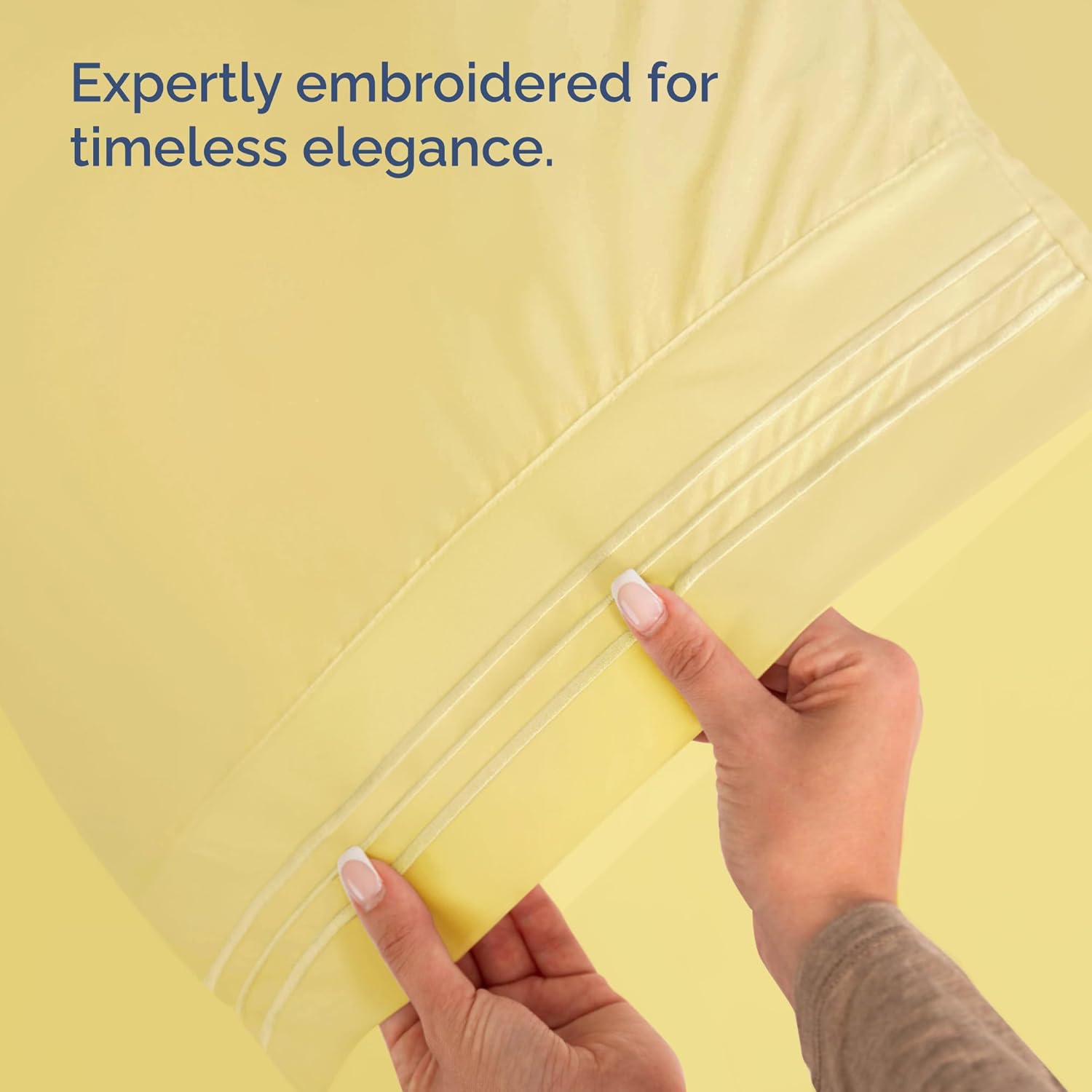 CGK Unlimited Wrap Around Bed Skirt 2 Pillowcases Bundle - Yellow