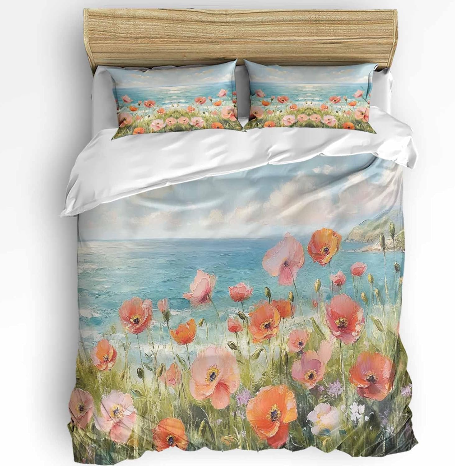 Boanket 3-Piece Queen Size Duvet Cover Set with Zipper 1
