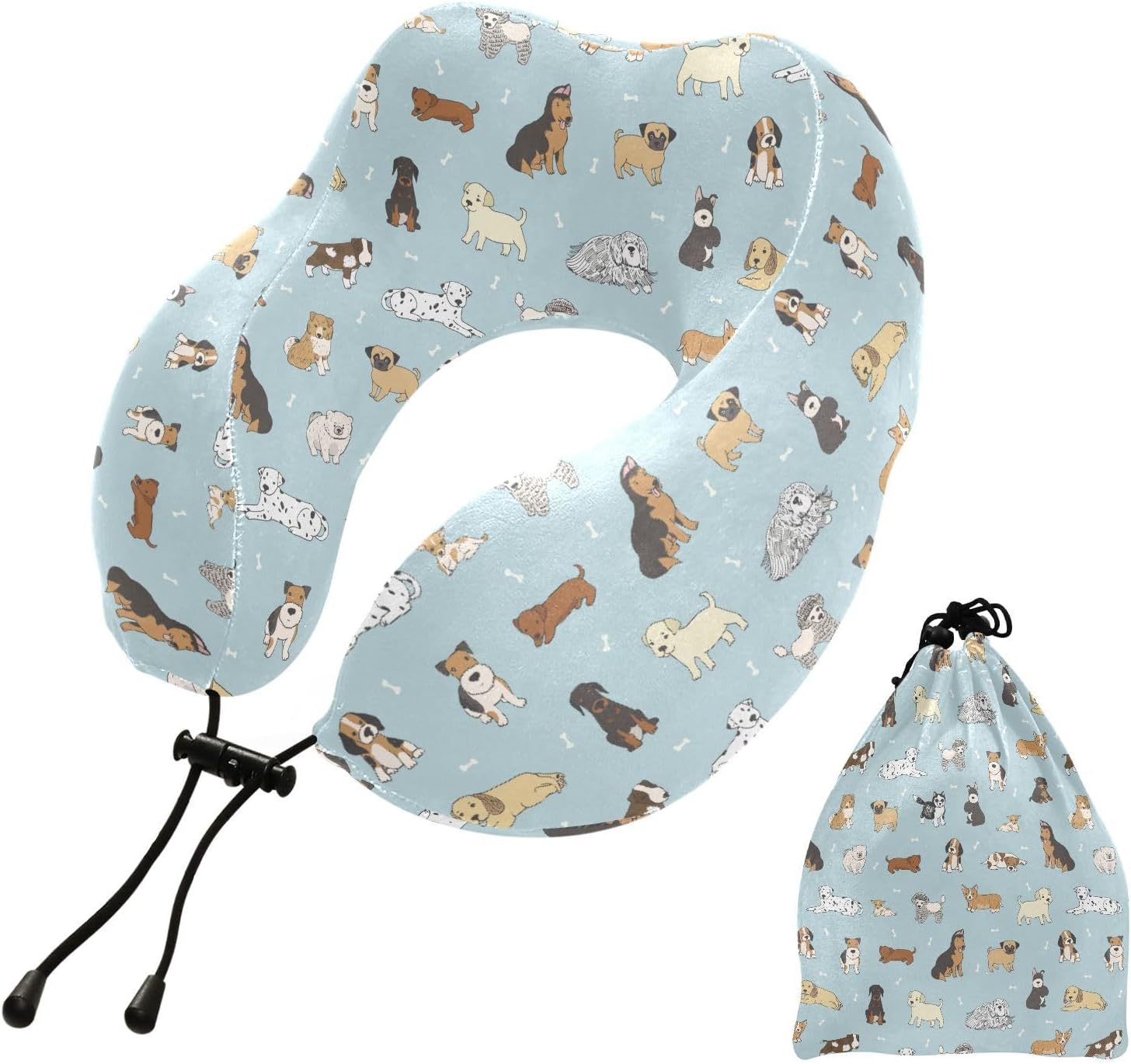 Sletend Travel Neck Pillow with Storage Bag