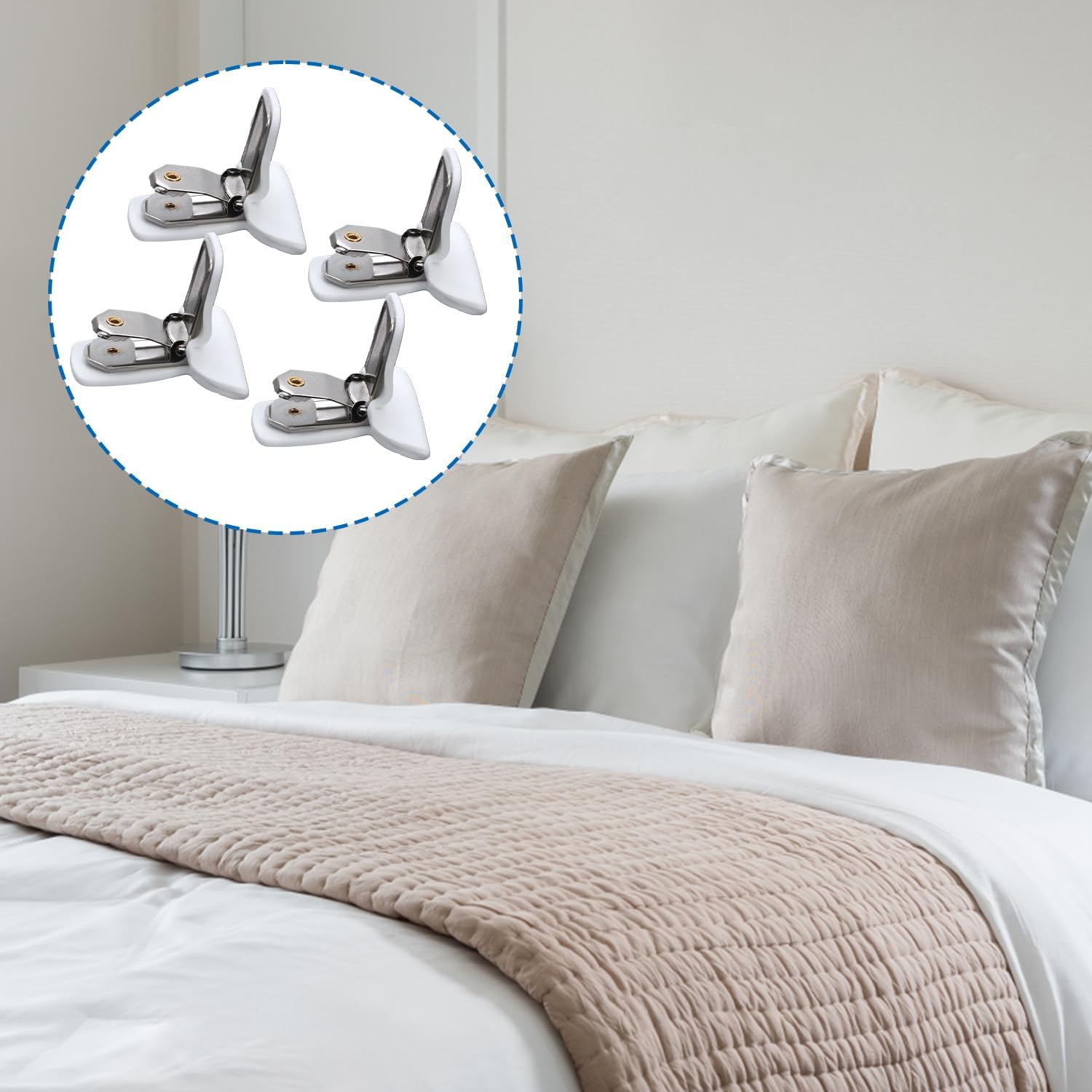 12pcs Duvet Clips for Comforter Inside Hold