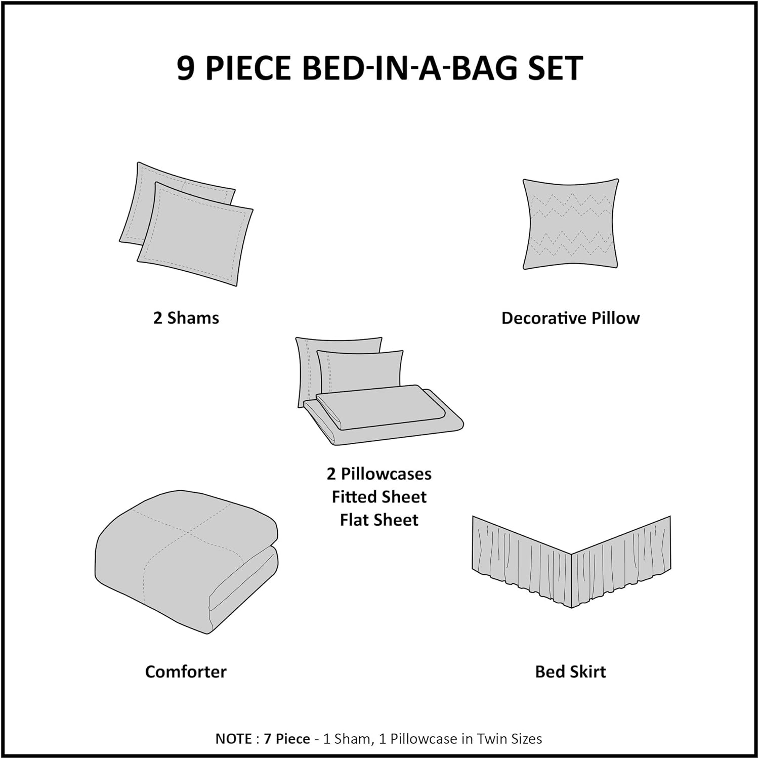 Madison Park Cozy Bed in a Bag Comforter Set Queen Leaf YellowAqua