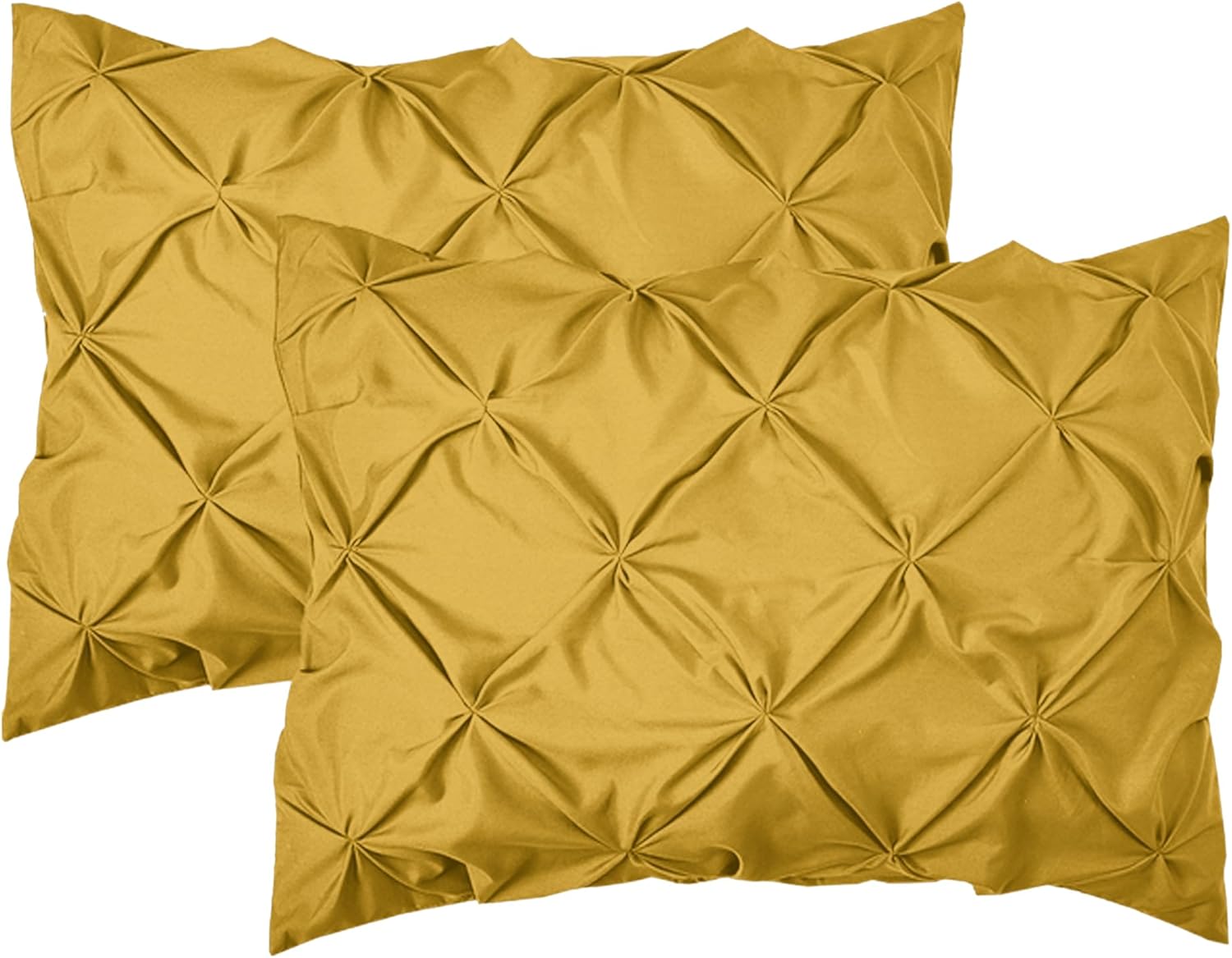 Elegant Comfort 2-Pack Mustard Yellow Pillow Shams