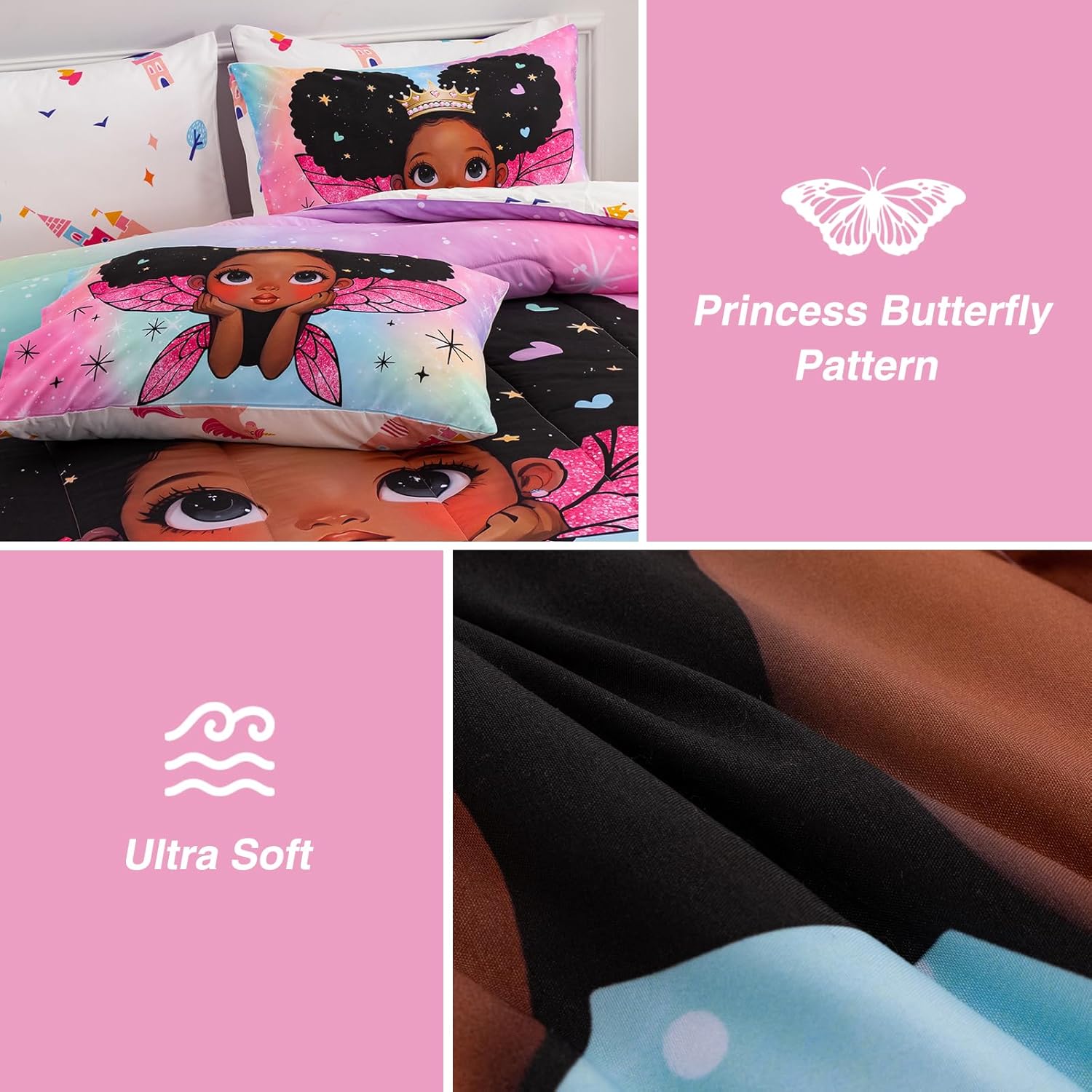 A Nice Night Princess Wings Comforter Set