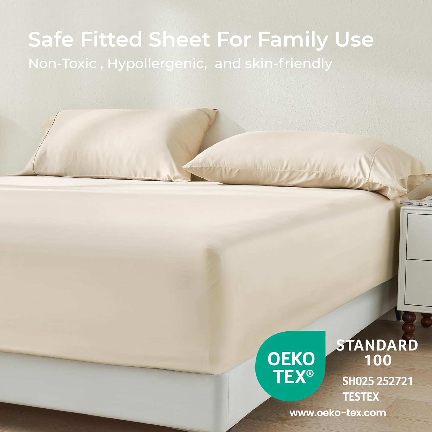 Gokotta Bamboo Rayon Fitted Sheet Set California King Size