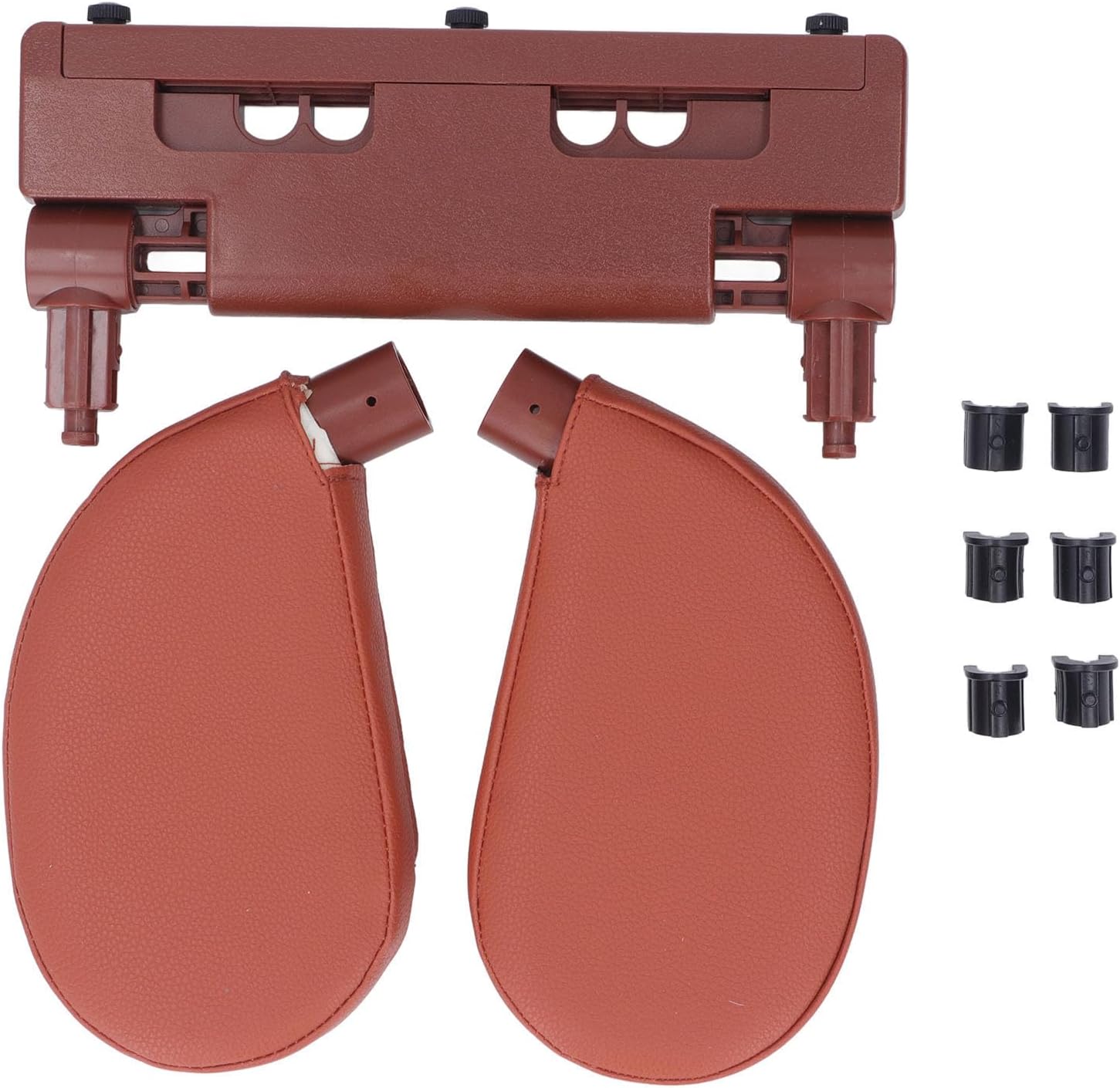 Adjustable Car Headrest Pillow for Kids and Adults - Brown