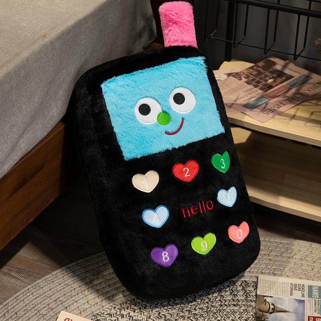 Kids Room Decor Cute Phone Shape Throw Pillow