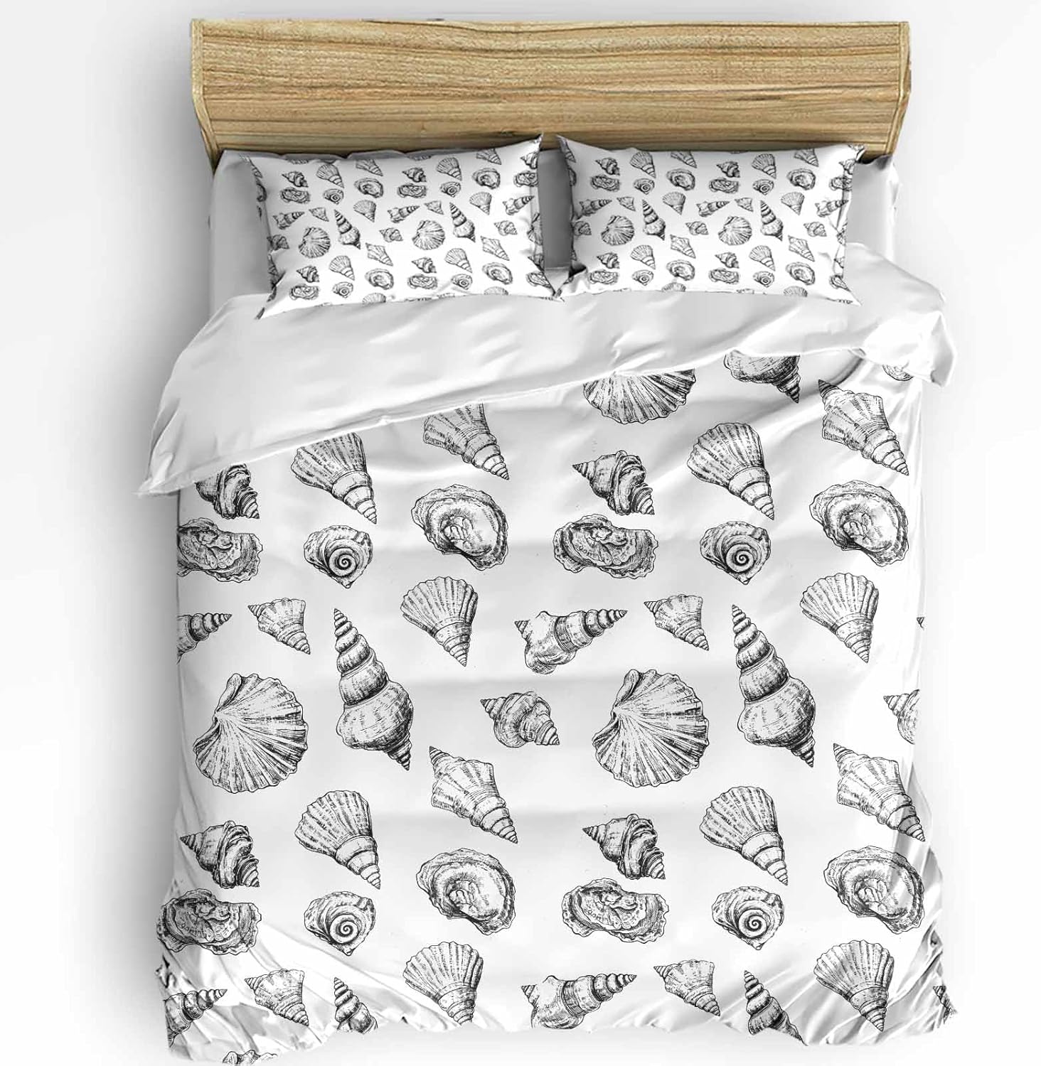 3 Piece Bedding Set with Zipper Closure