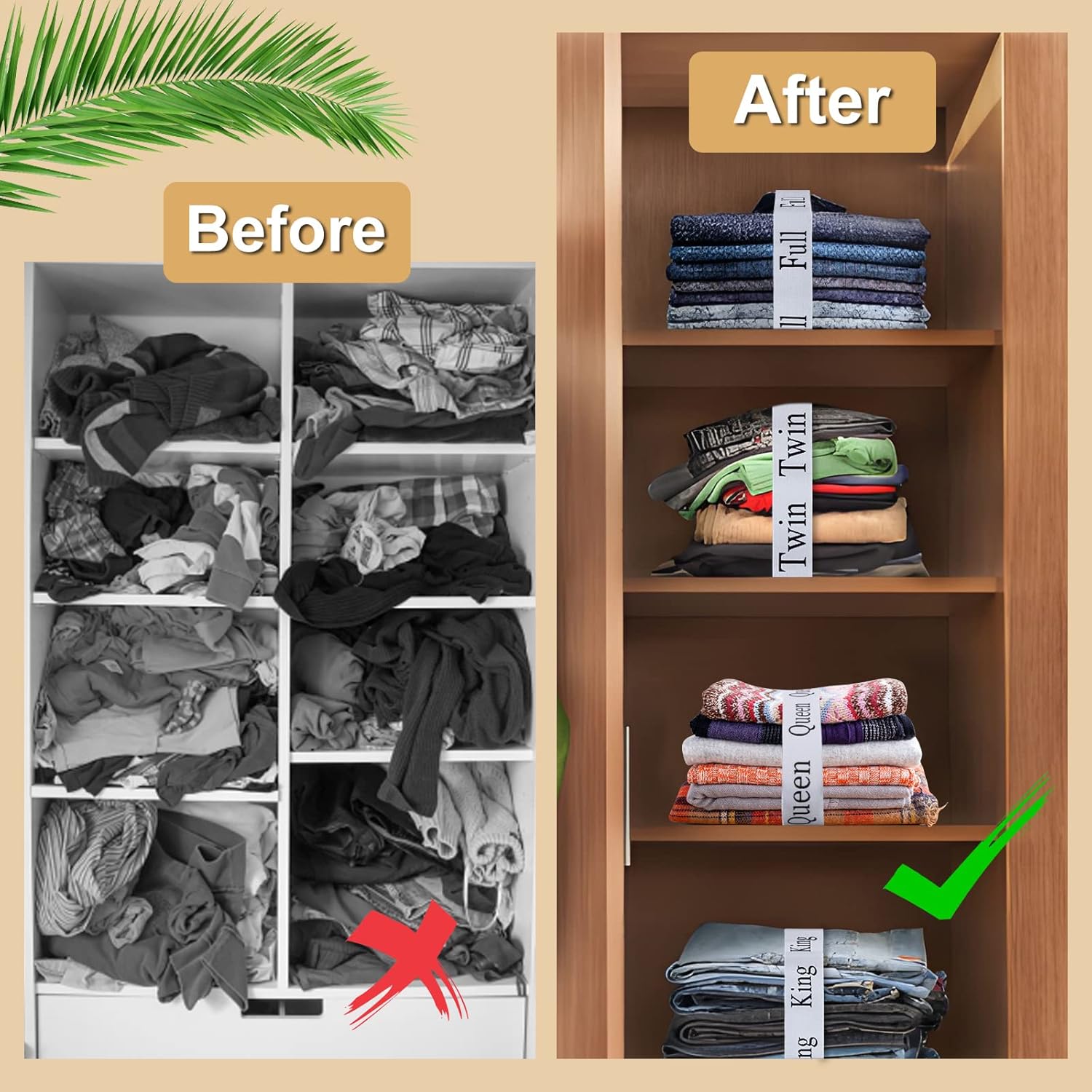 Yesongreat 8-Piece Bed Sheet Organizer Bands