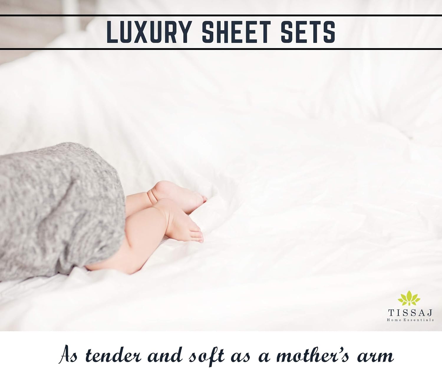 Tissaj Organic Cotton Sheets Twin XL Set of 3