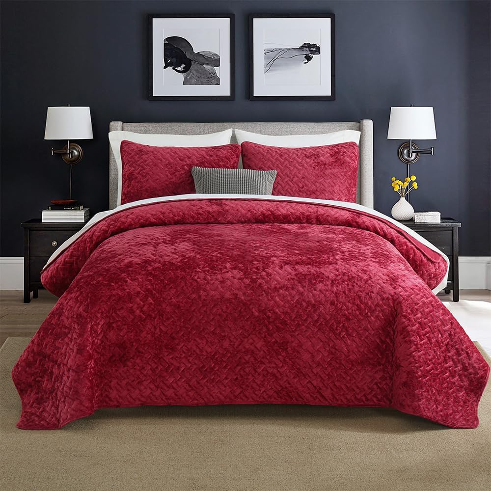 Liians Velvet Queen Bedspread Set
