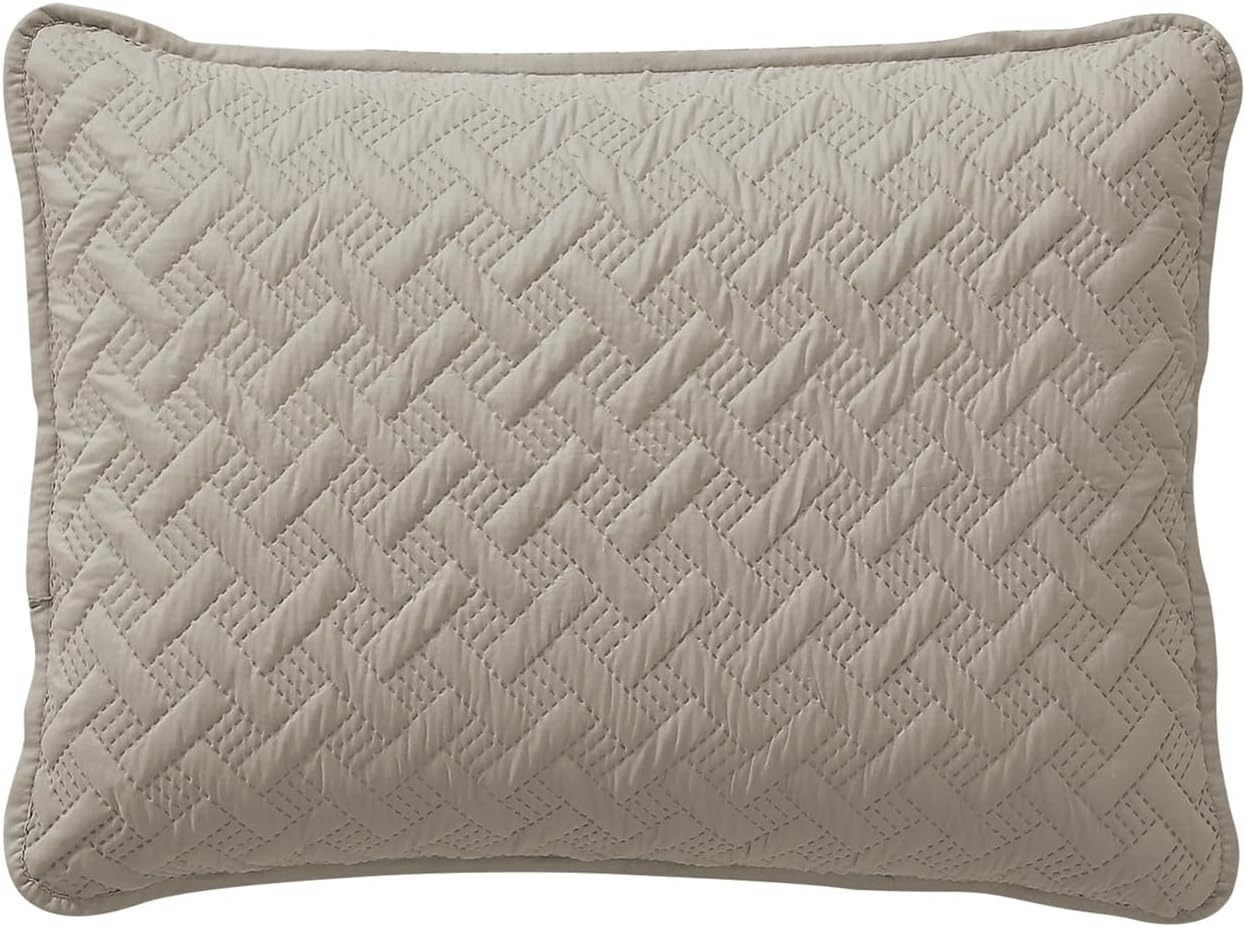 VCNY Home Quilt Super Soft Reversible Bedding Set Twin Nina Taupe