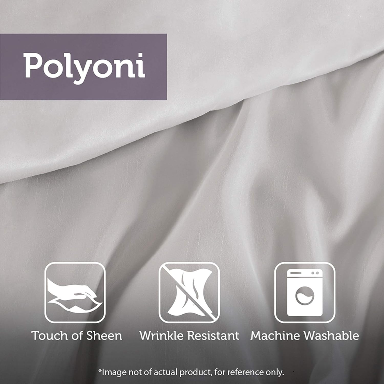 Madison Park Serene Faux Silk 7-Piece Comforter Set