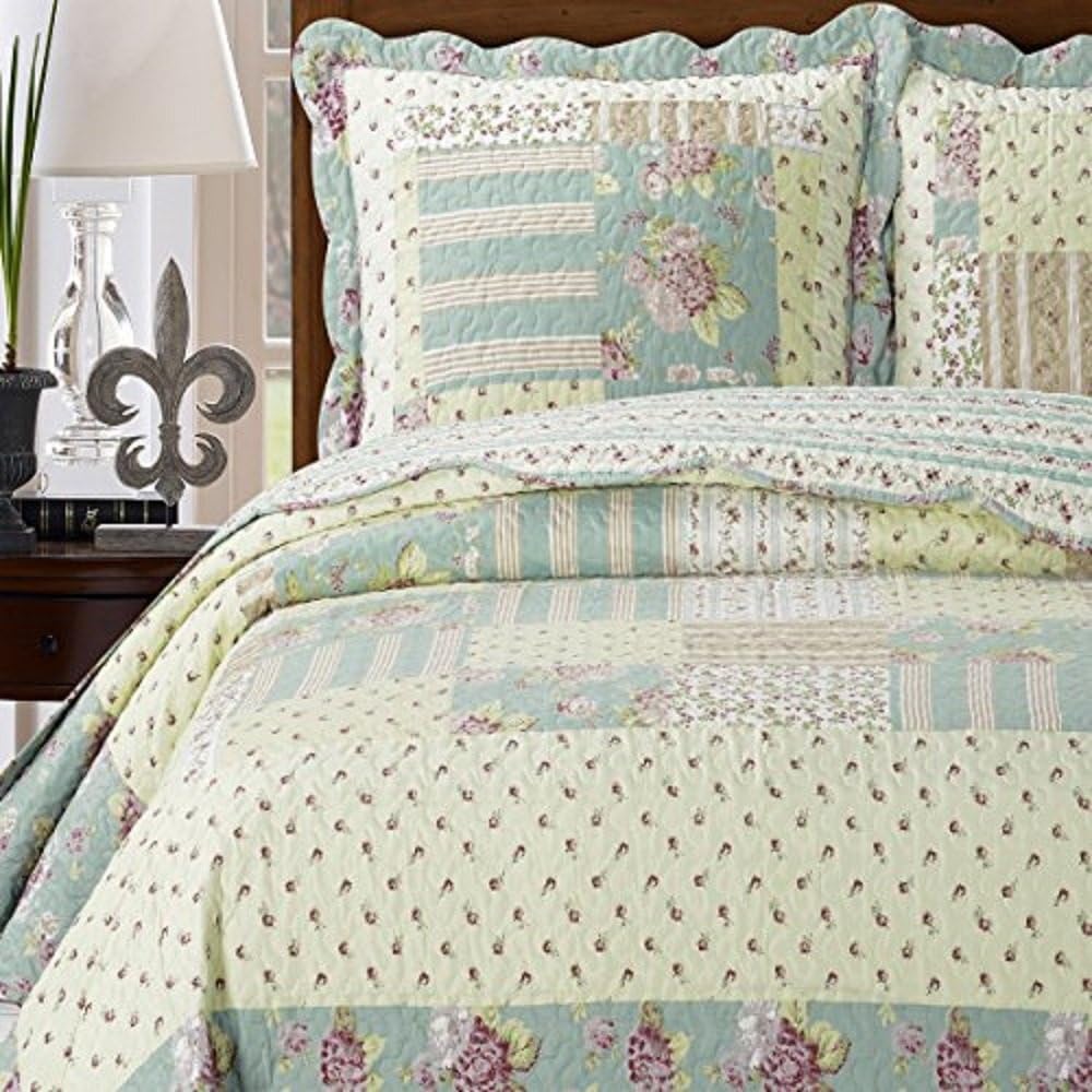 Royal Tradition Annabel Reversible Coverlet Set King Oversized 3pc Bedspread