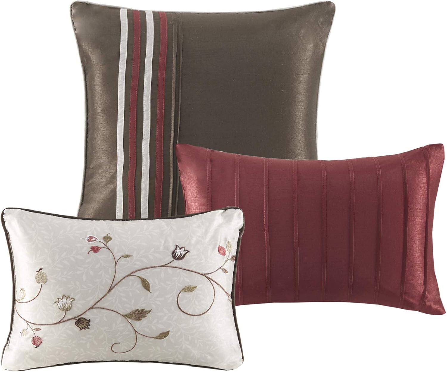 Madison Park Serene Faux Silk 7-Piece Comforter Set