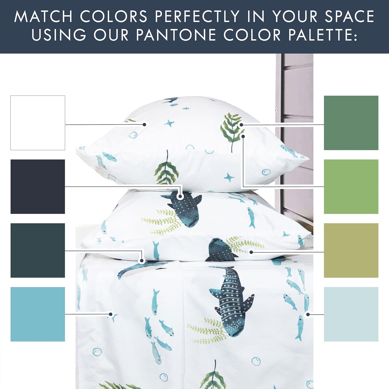 Where The Polka Dots Roam Nautical Ocean Queen Bedding Set