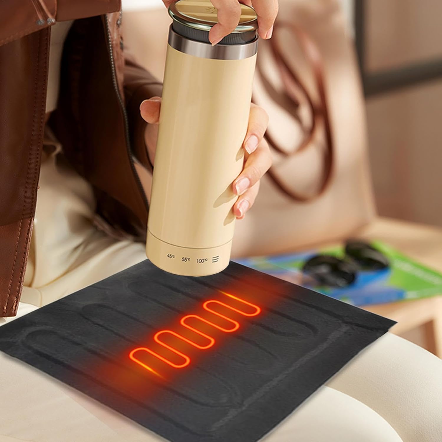 Portable USB Heated Blanket - Travel Ready Warmth