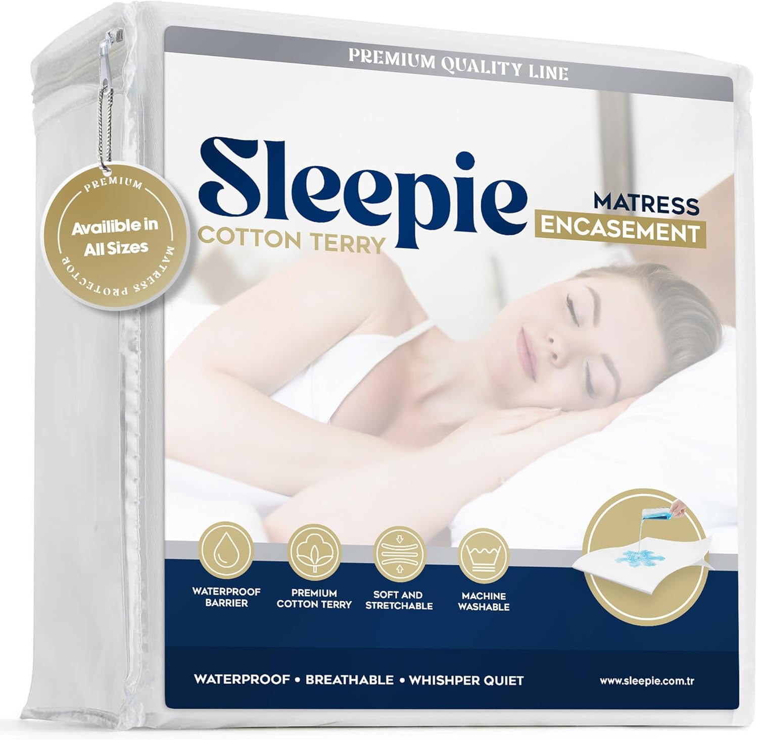 Sleepie 100 Waterproof Mattress Protector Twin XL 1