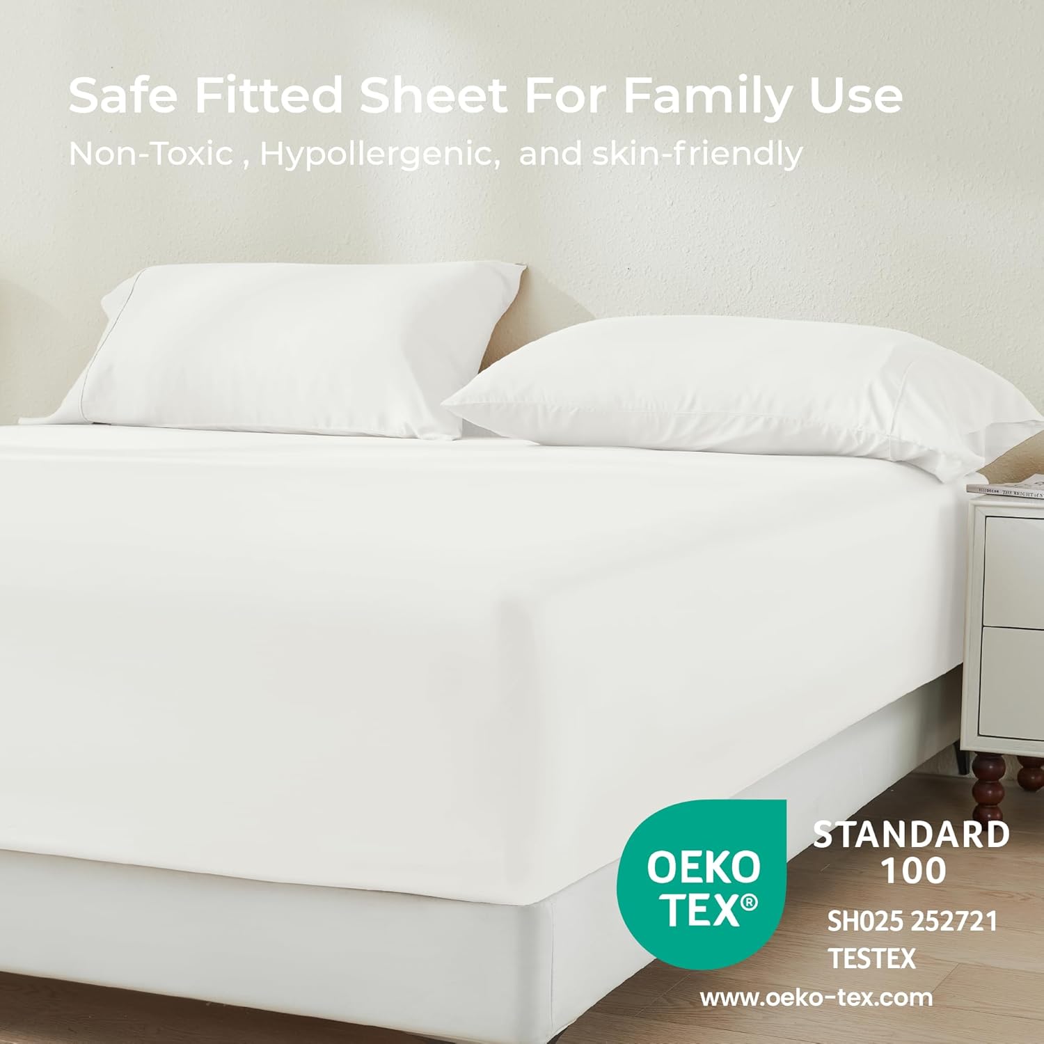Gokotta Bamboo Rayon Fitted Sheet Set - California King Size