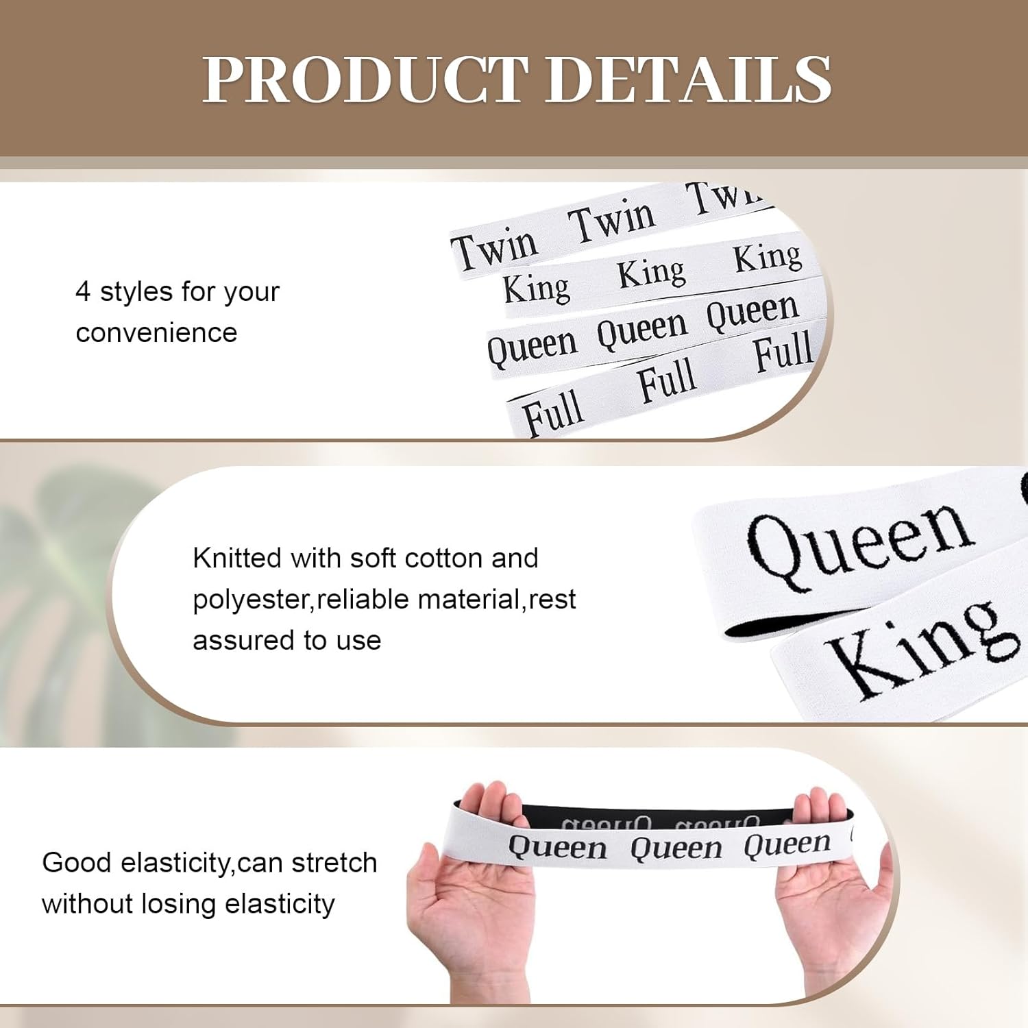 Meatykui 20 Piece Bed Sheet Organizer Bands for King Queen Full Twin