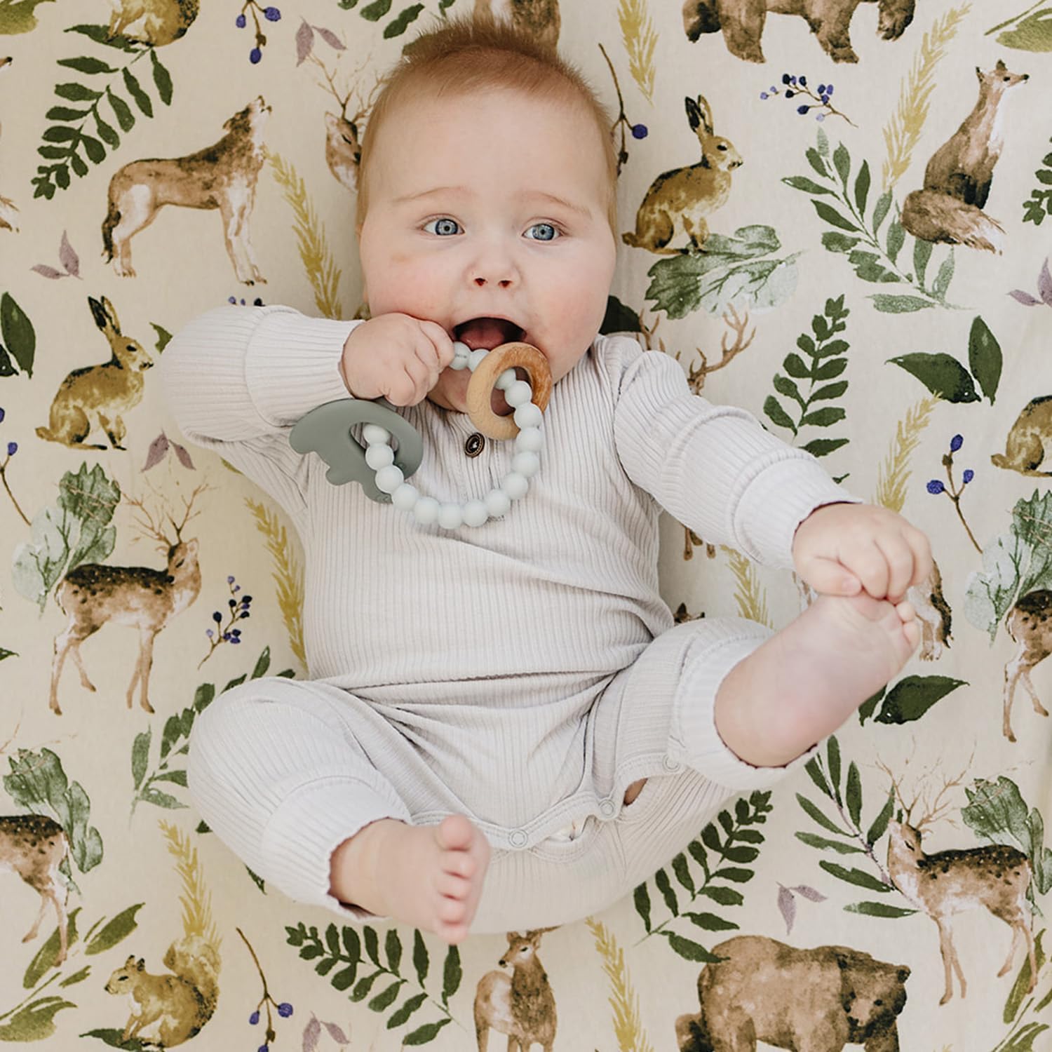 Pobi Baby Premium Twin Sheet Set with Pillowcase - 3 PC Wildlife Animal Pattern