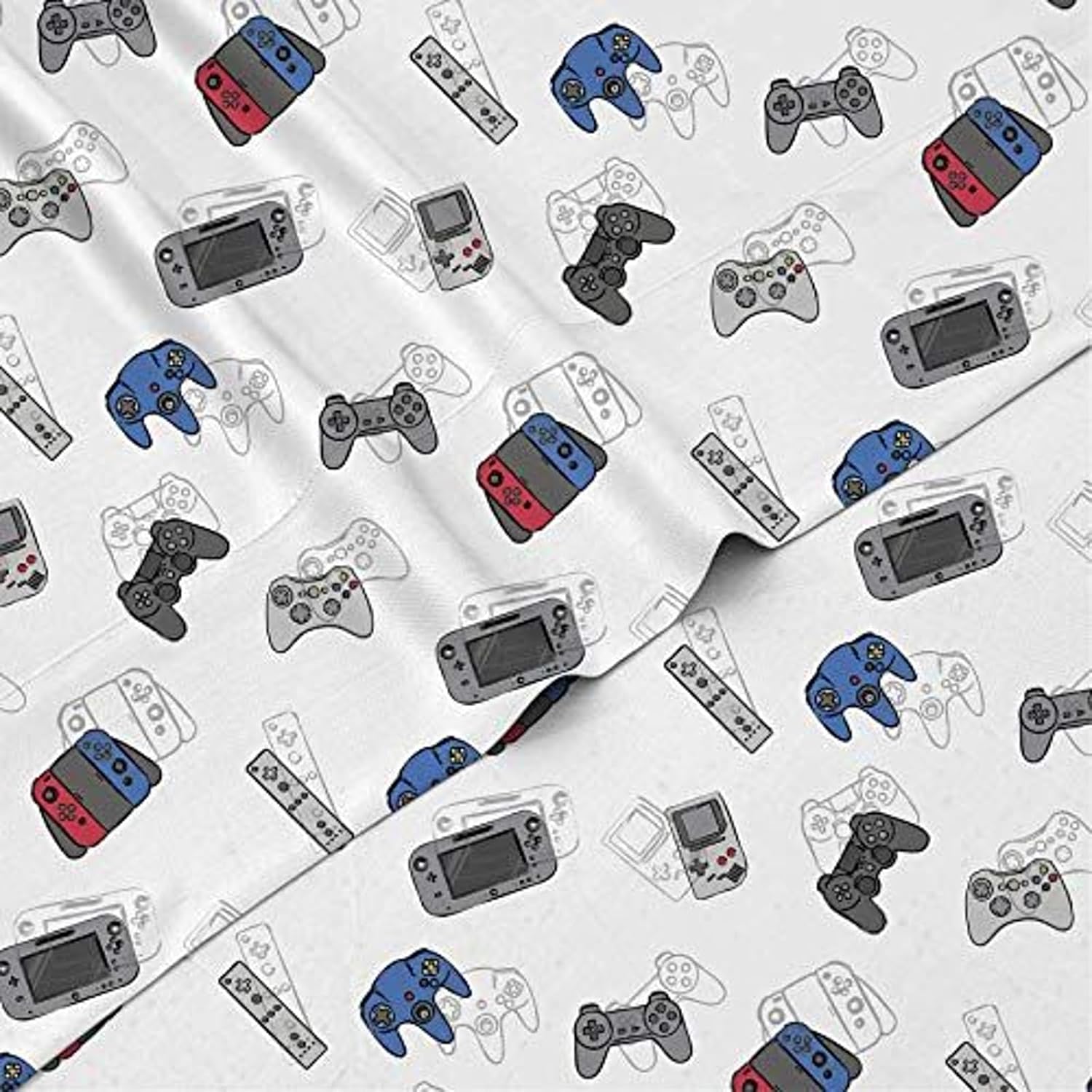 4-Piece Gamer Bed Sheet Set for Boys Kids