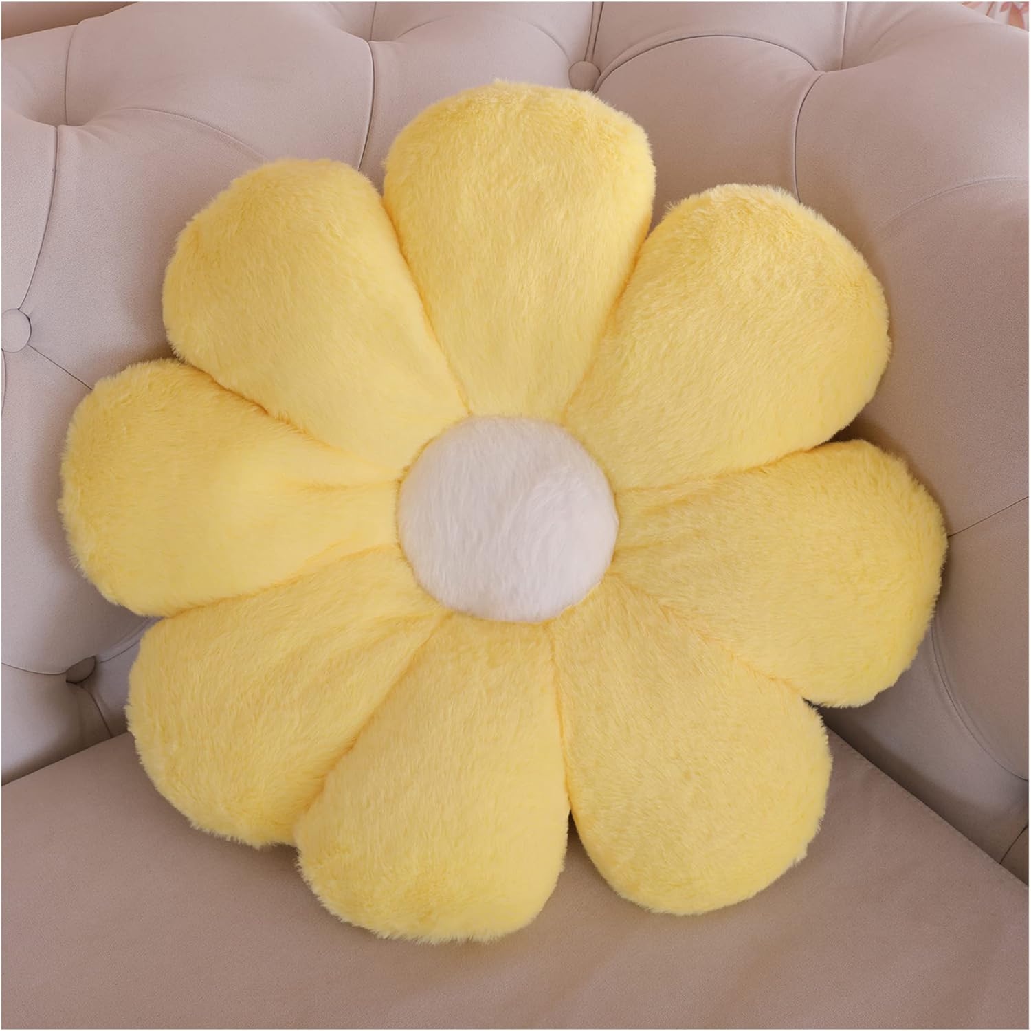 AZCHEN Decorative Throw Pillow with Flower Design