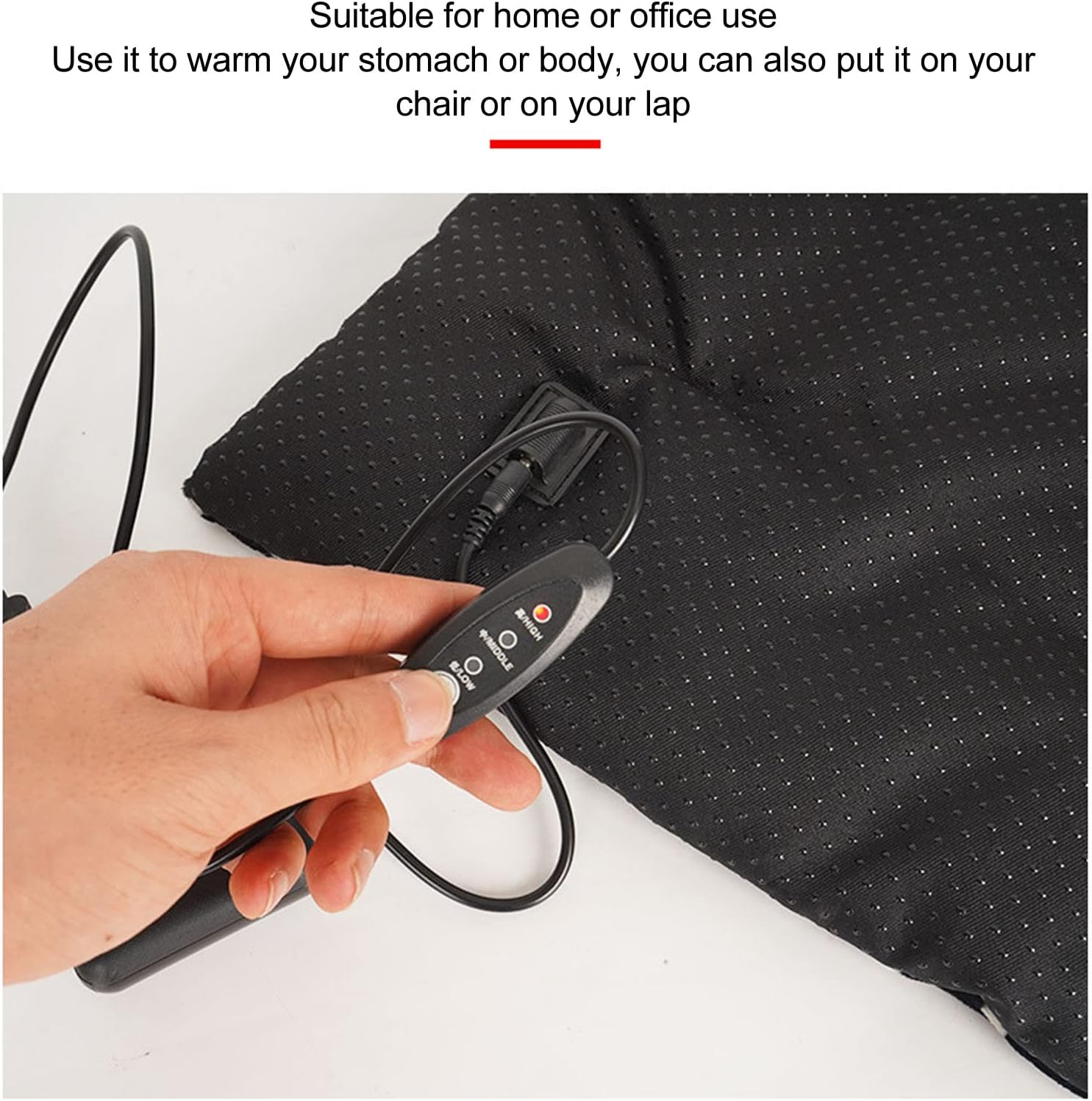 Brrnoo USB Heating Lap Pad for Office and Pets 1