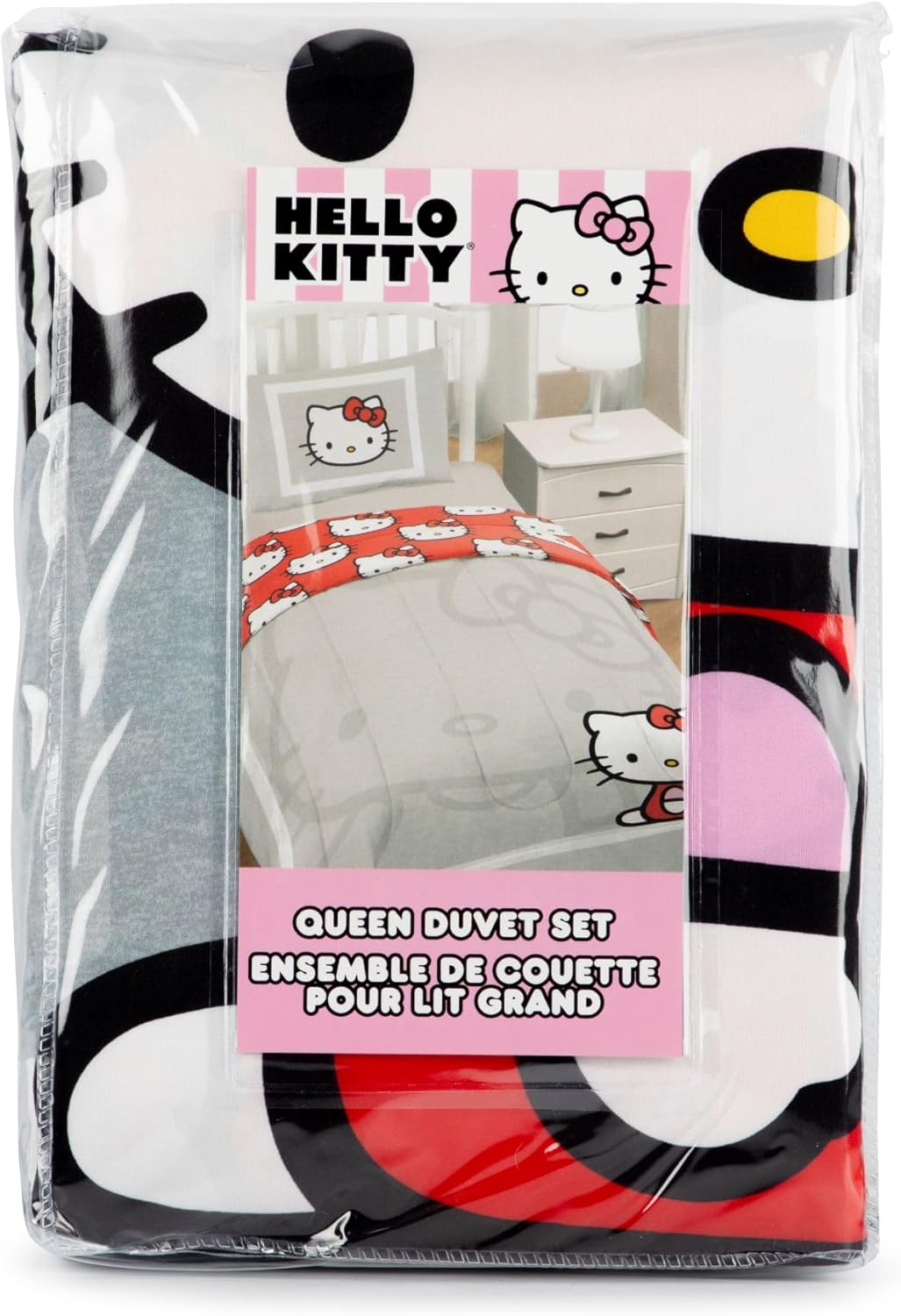 Jay Franco Hello Kitty Duvet Cover Set 3 Piece Queen