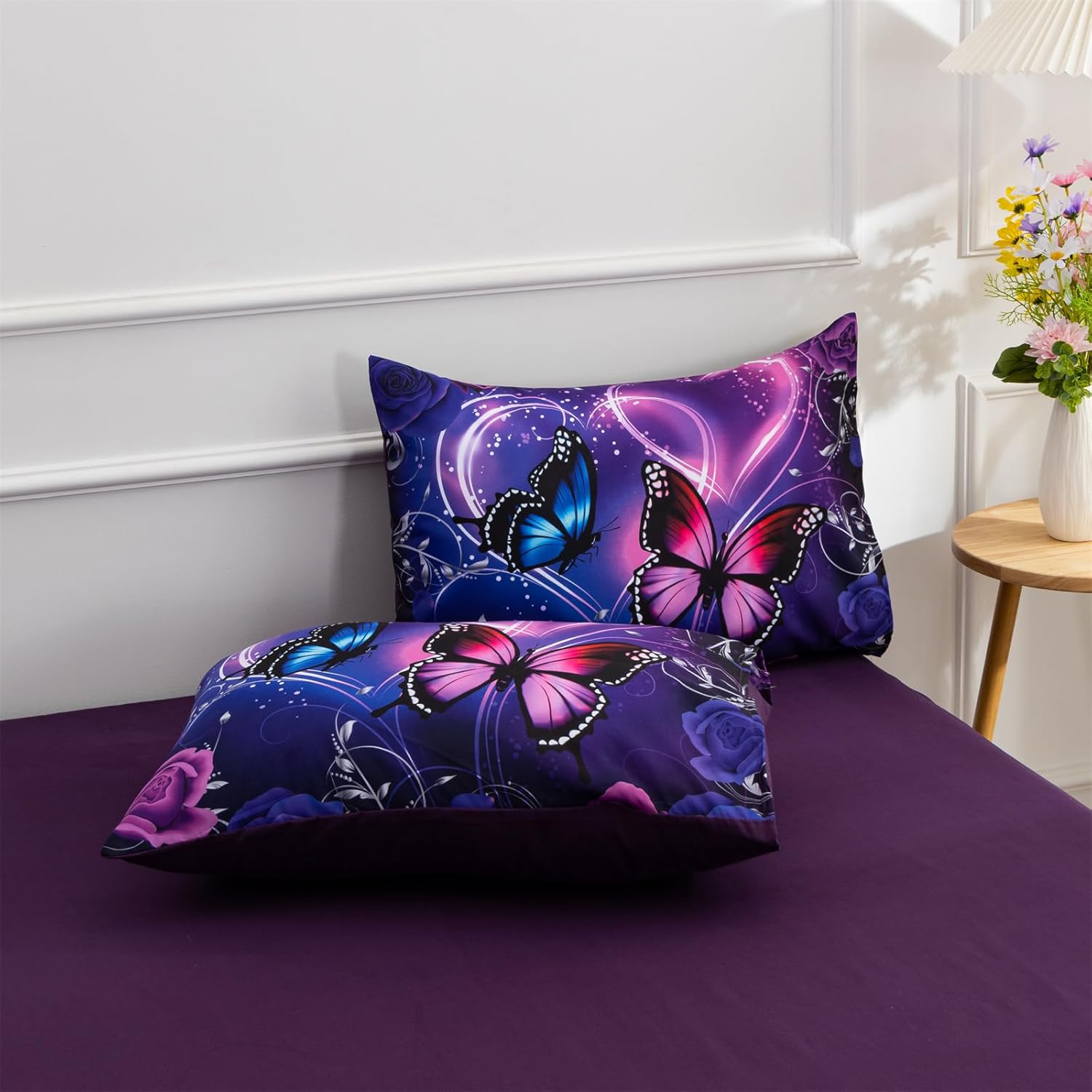 A Nice Night Galaxy 6pc Bed in a Bag Butterfly Bedding Set