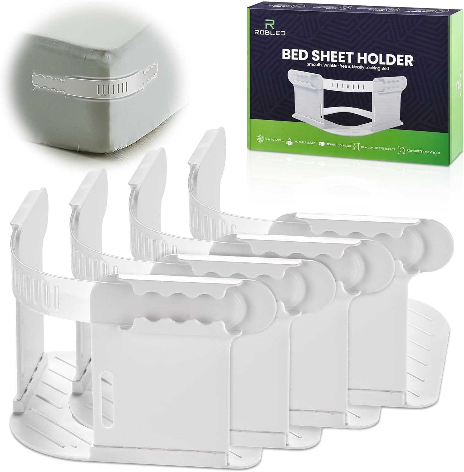 ROBLED Bed Sheet Locks for Secure Corners
