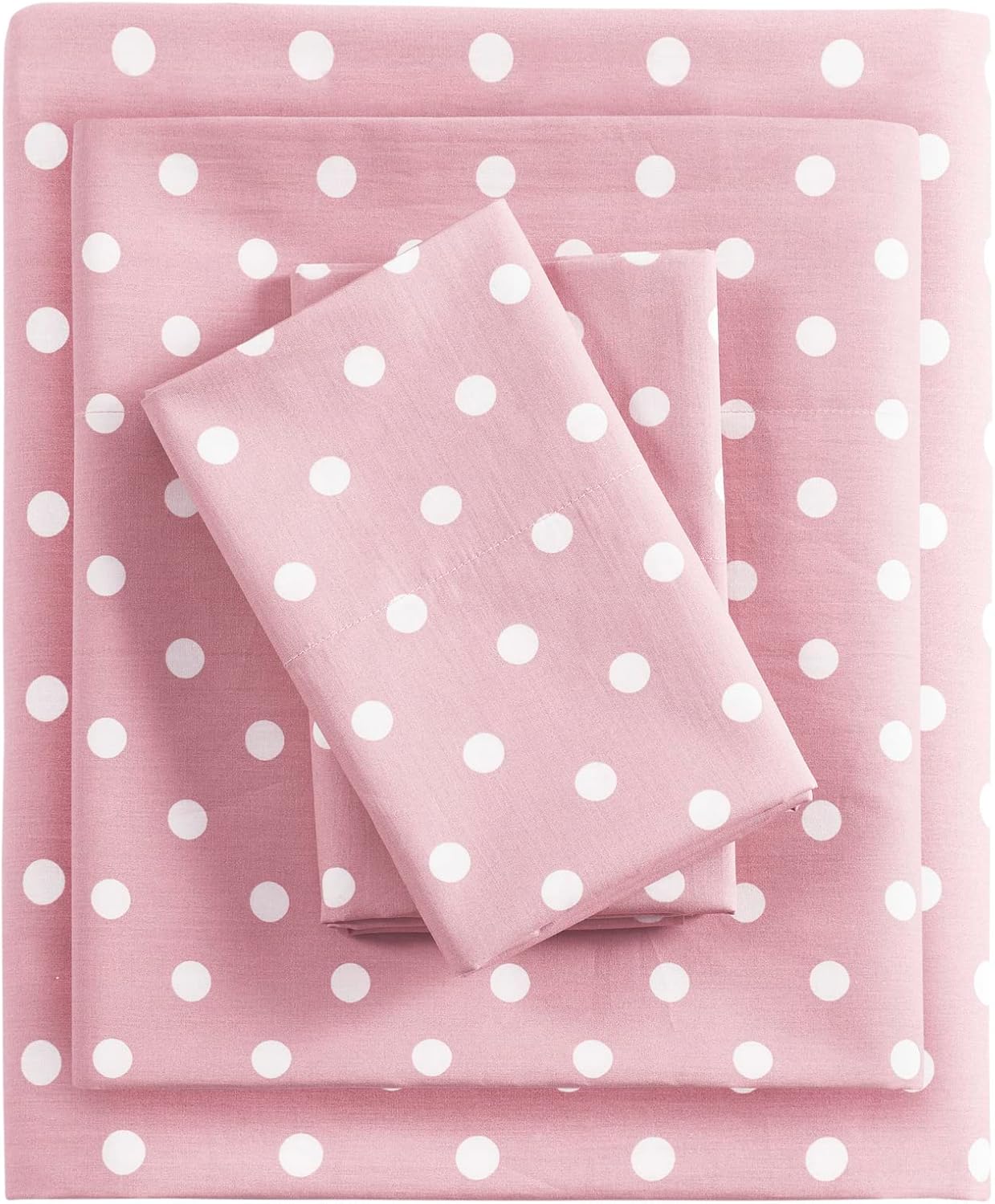 Mi Zone Kids Pink Polka Dot Sheet Set for Girls