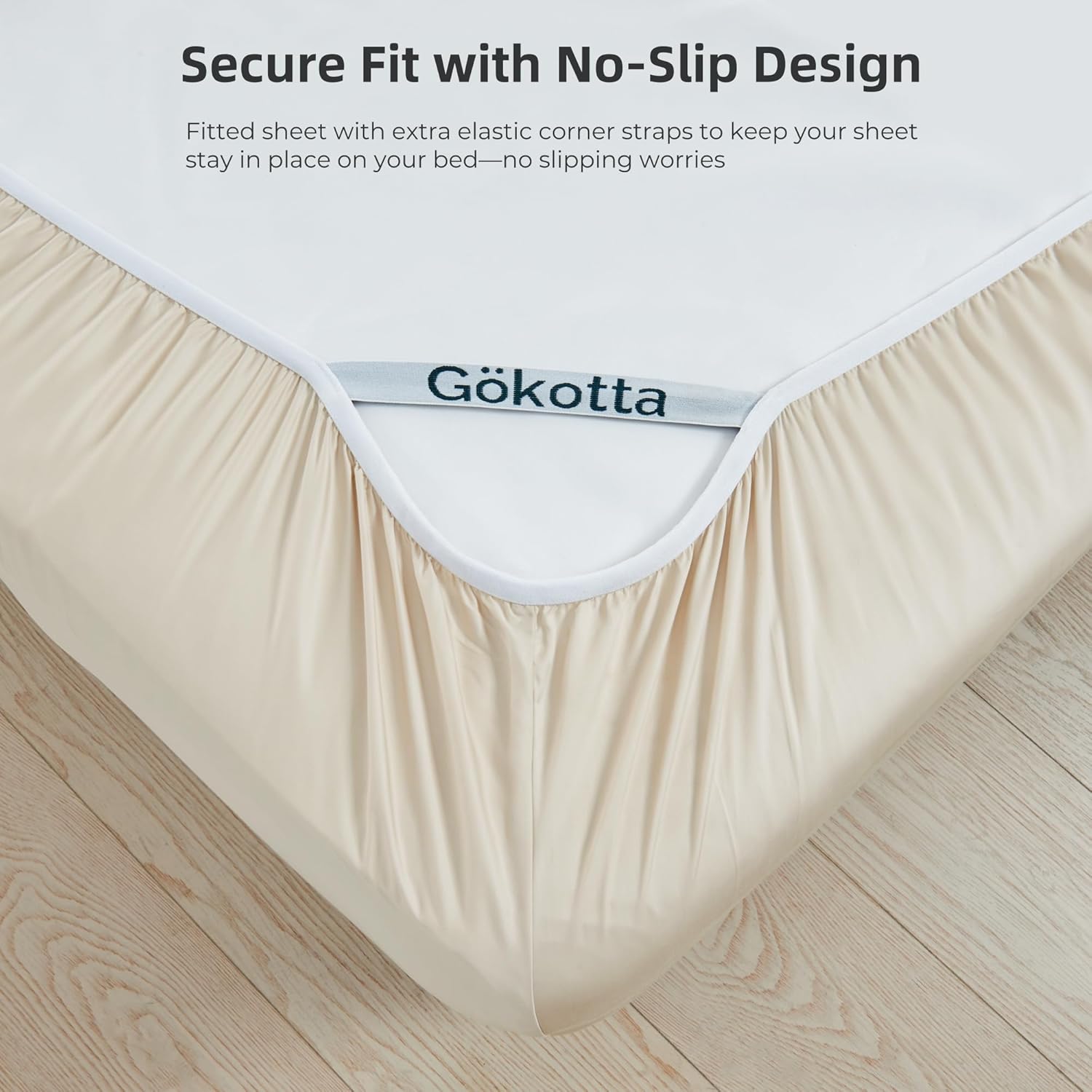 Gokotta Bamboo Rayon Fitted Sheet Set California King Size