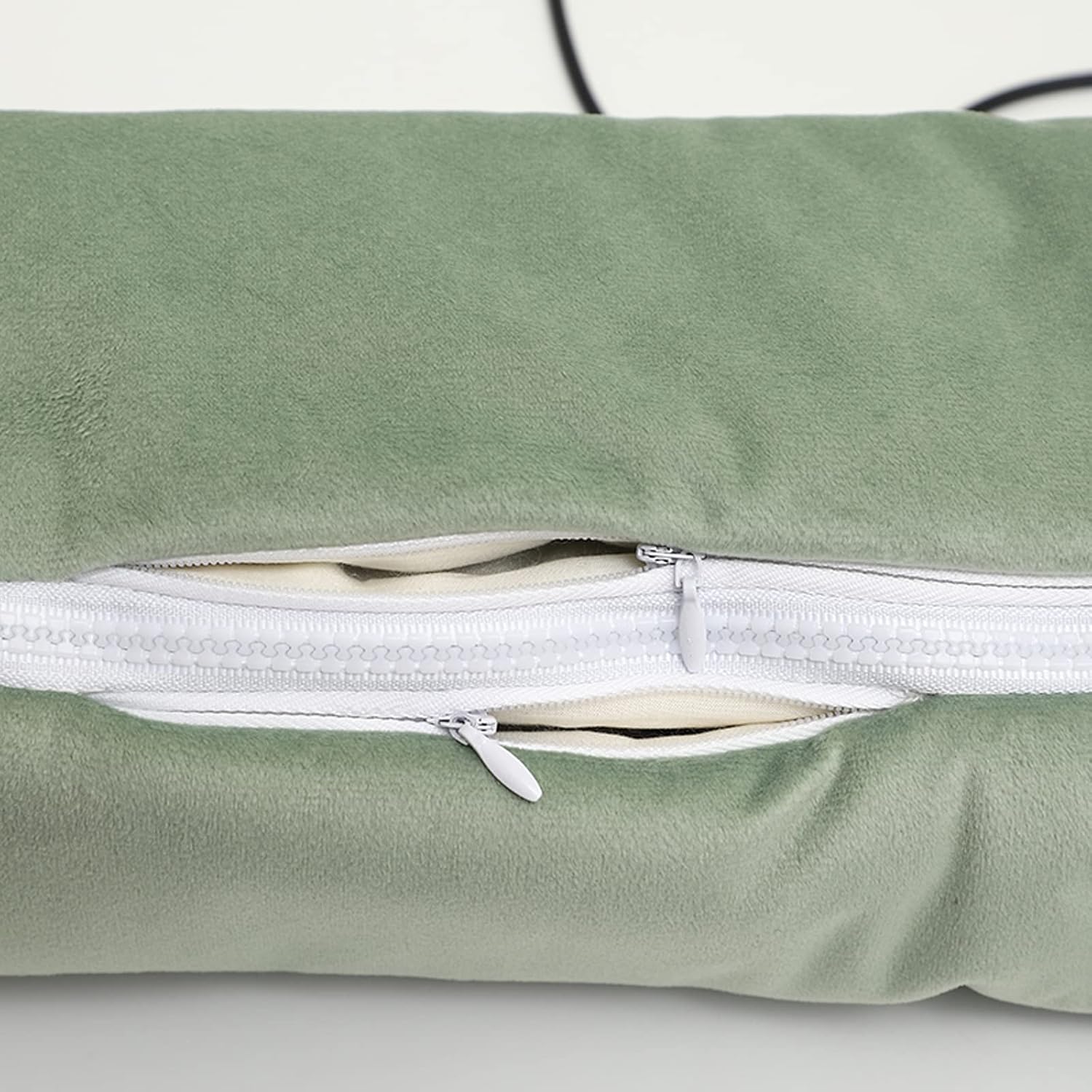 MSUIINT USB Heated Hand Warmer Throw Pillow with Gloves Portable Grey
